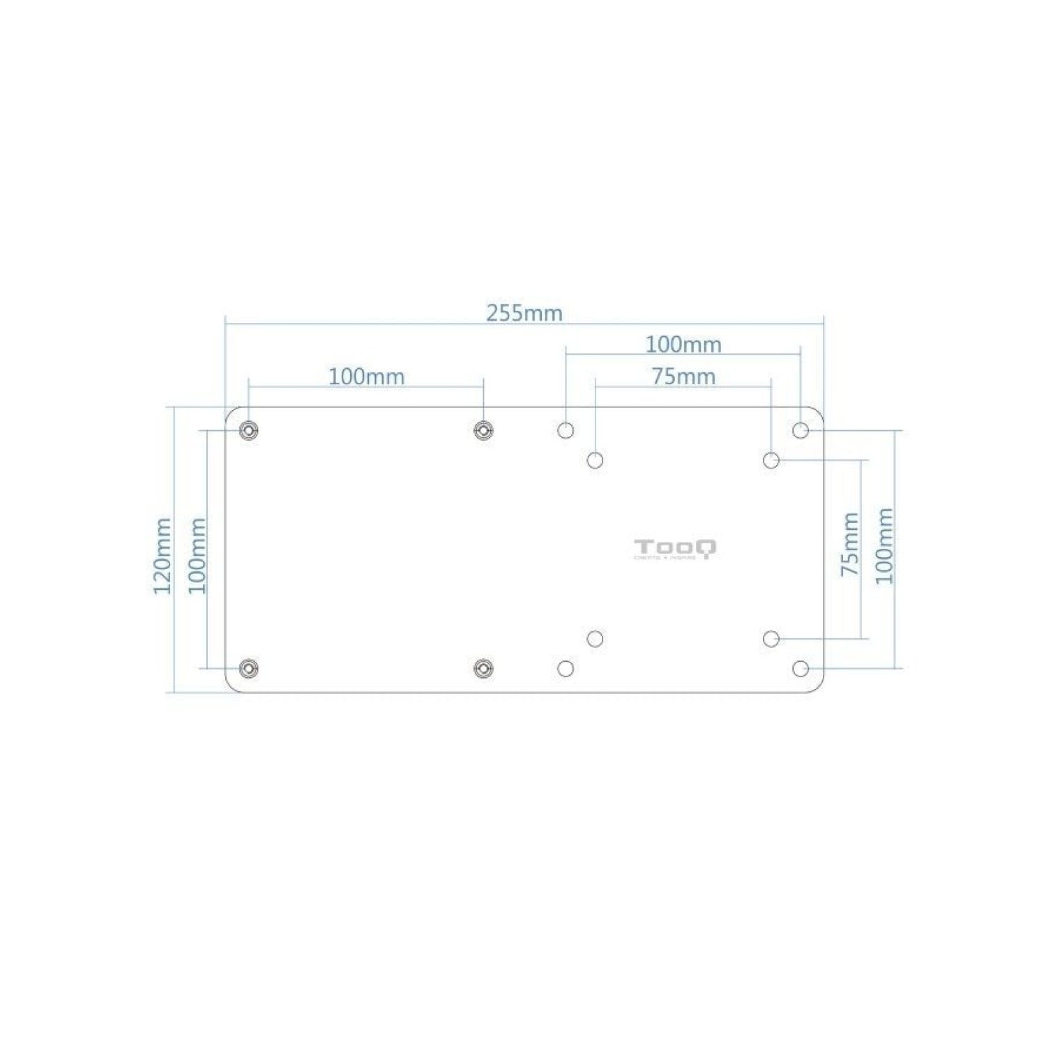 TooQ Soporte VESA · MiniPC · 100x100 · Hasta 3kg