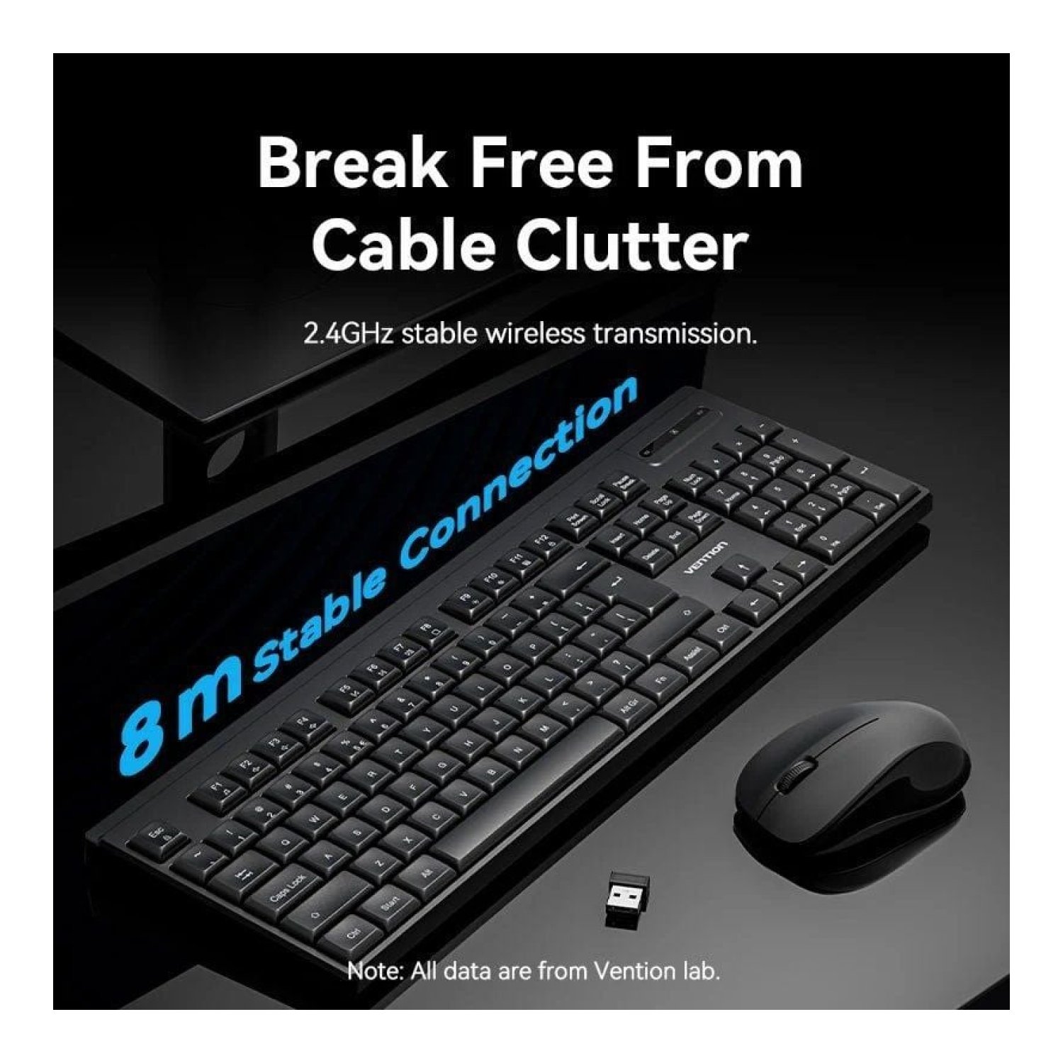 Vention · Teclado y Ratón Inalámbricos · Combo KTZB0 · Español