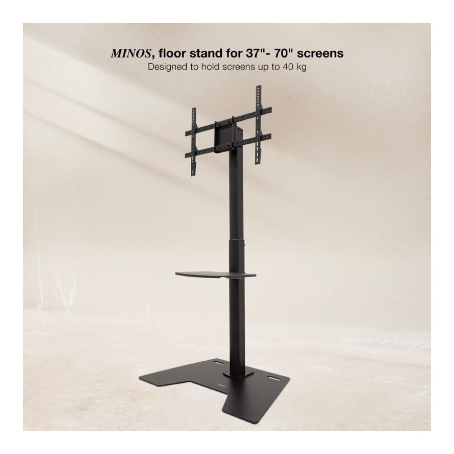 TooQ FS2284M-B · Soporte Suelo Rotatorio · 37-70" · Hasta 70kg