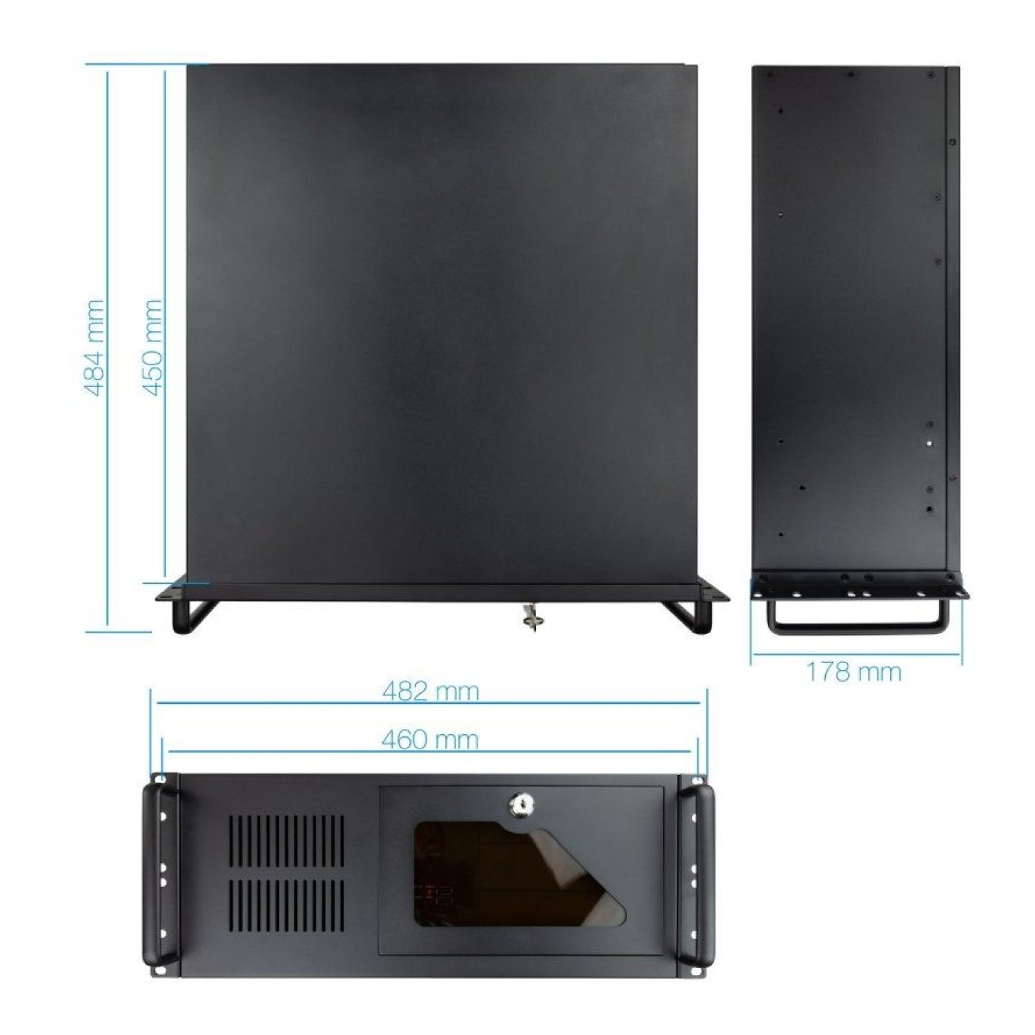 TooQ Rack-406N · Caja Torre · USB 3.0 · 4 Bahías 3,5"