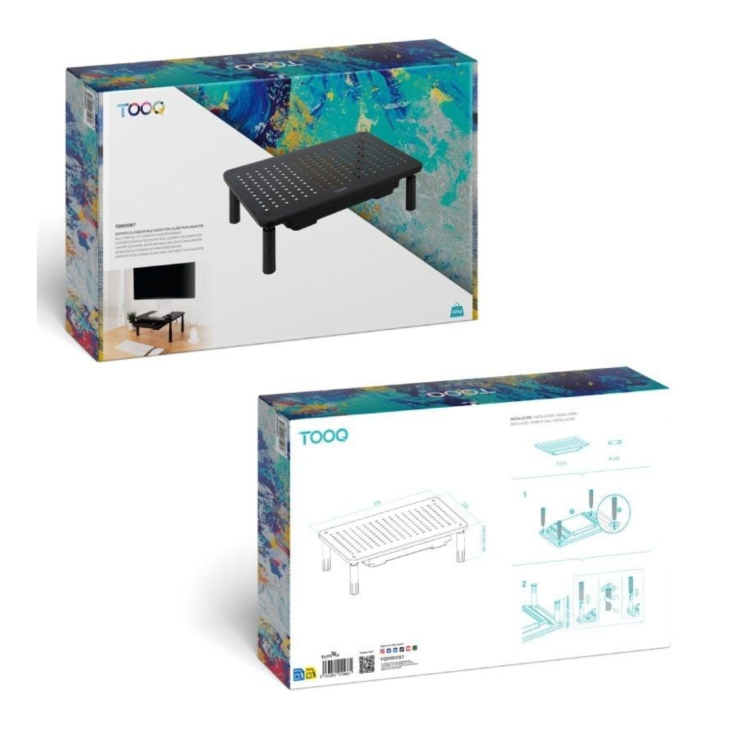 TooQ TQMR087 · Soporte para Monitor · Hasta 20kg