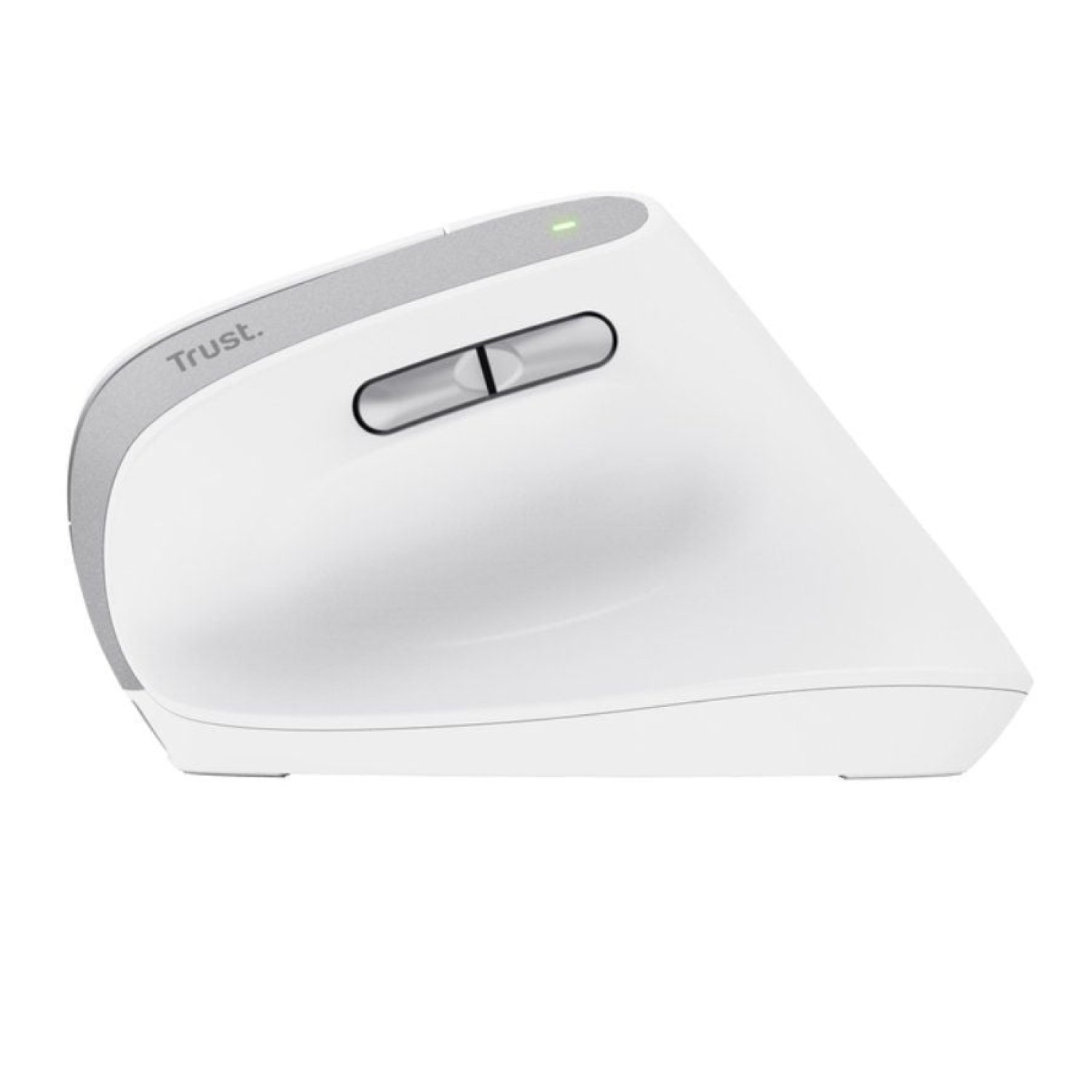 Trust Bayo II · Ratón Vertical Inalámbrico · 2400 DPI · Batería Recargable · Blanco