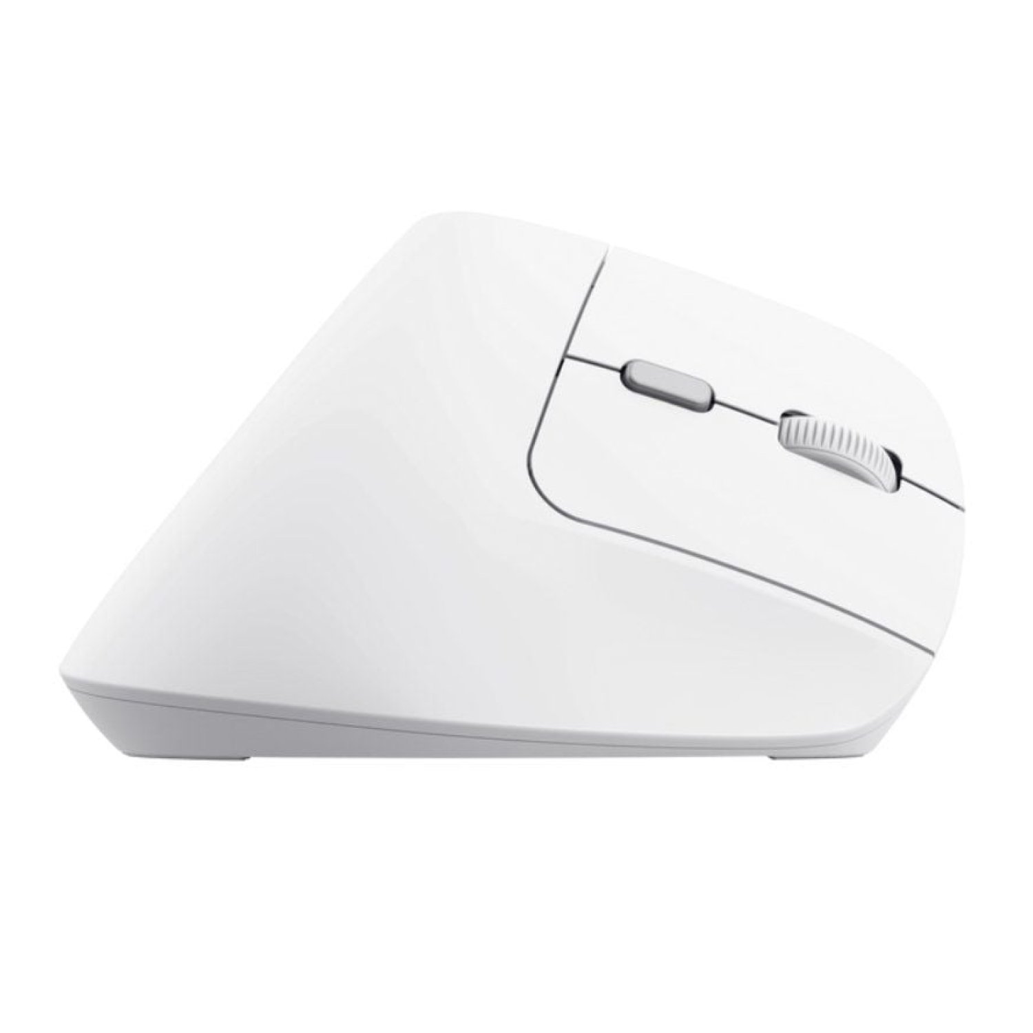Trust Bayo II · Ratón Vertical Inalámbrico · 2400 DPI · Batería Recargable · Blanco