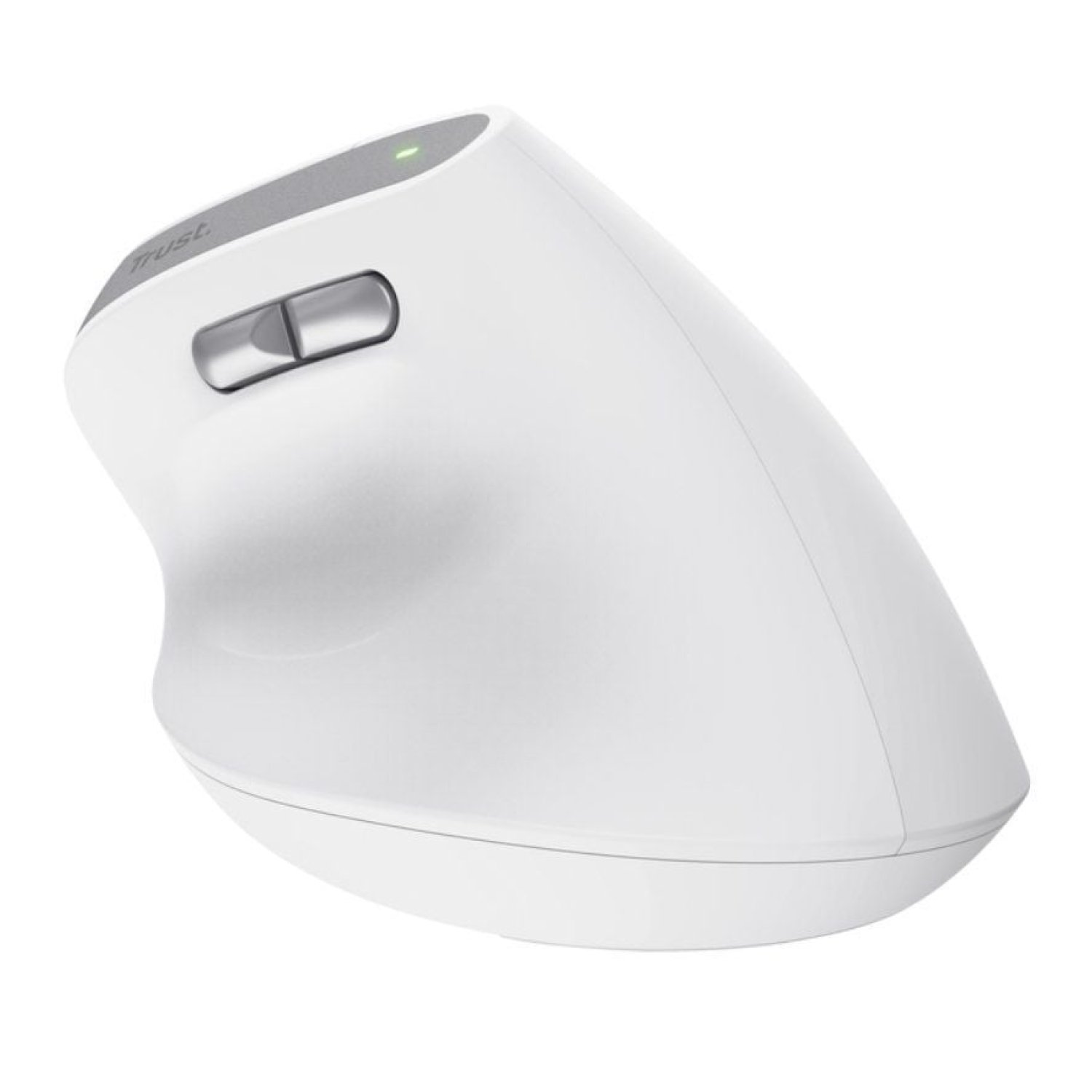 Trust Bayo II · Ratón Vertical Inalámbrico · 2400 DPI · Batería Recargable · Blanco