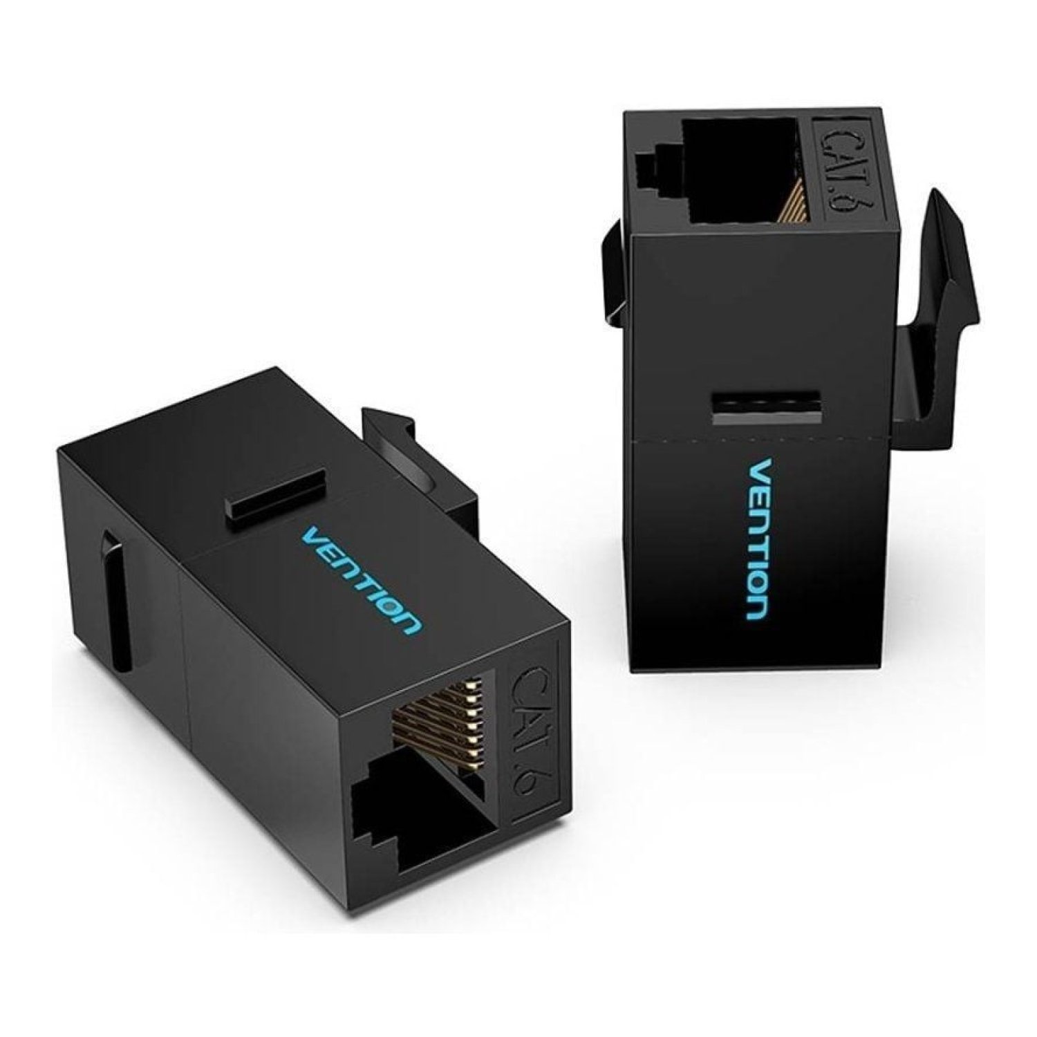 Vention · Conector RJ45 Cat6 UTP · Negro