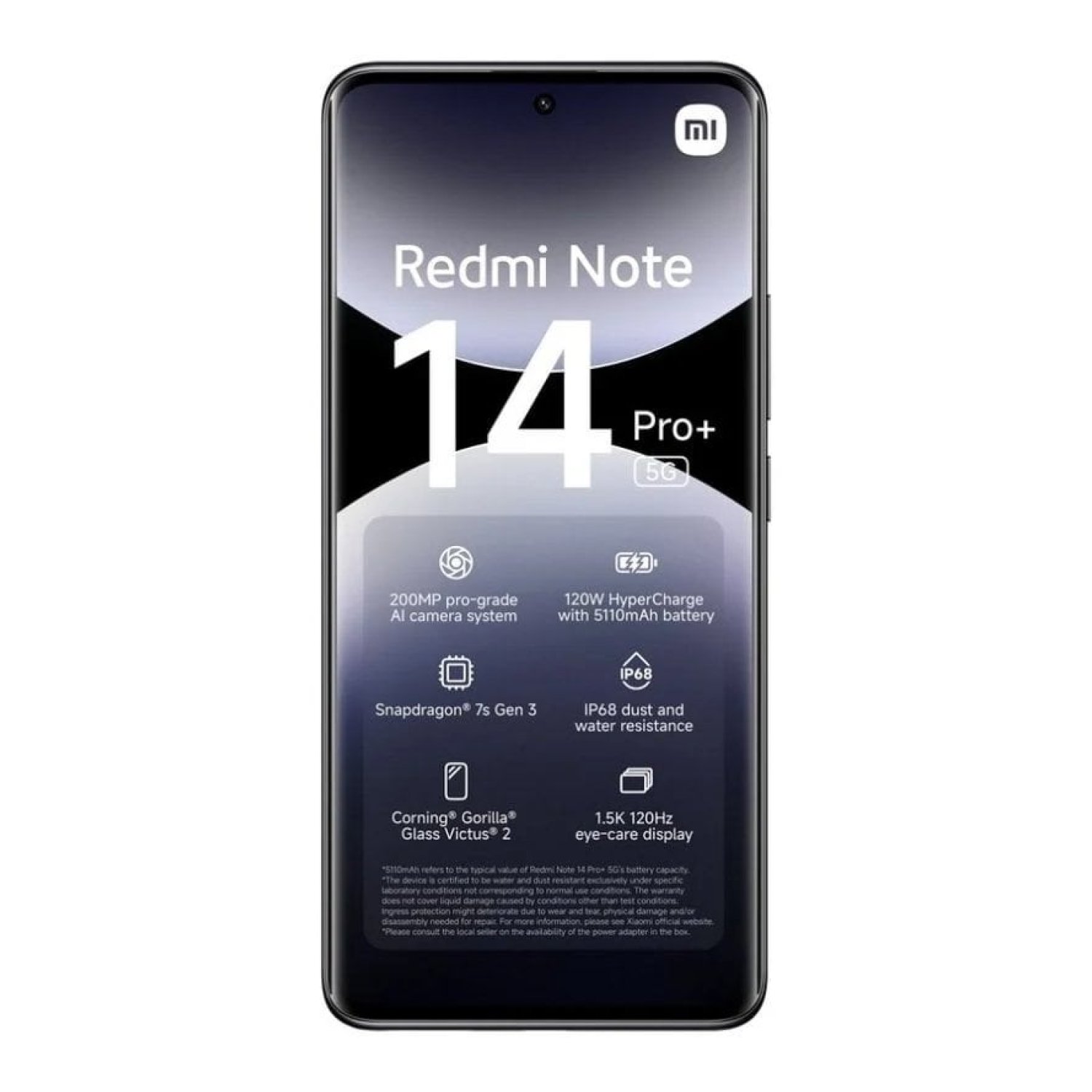 Xiaomi Redmi Note 14 Pro+ · 6,67" · 12GB RAM · 256GB · 5G · Negro