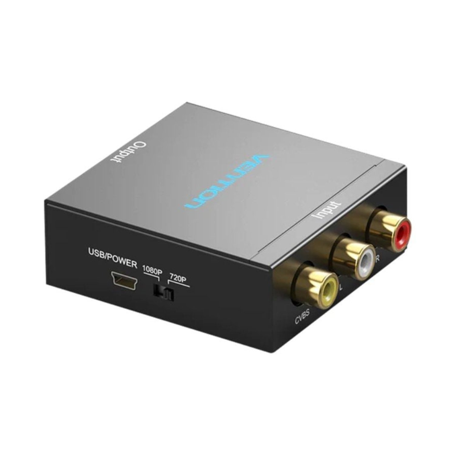 Vention · Convertidor RCA a HDMI · Conectores RCA/HDMI/MiniUSB