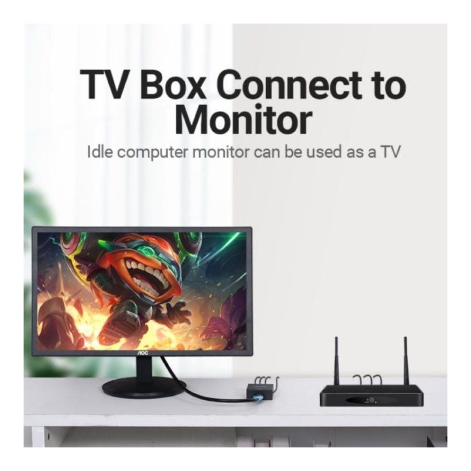 Vention · Convertidor RCA a HDMI · Conectores RCA/HDMI/MiniUSB