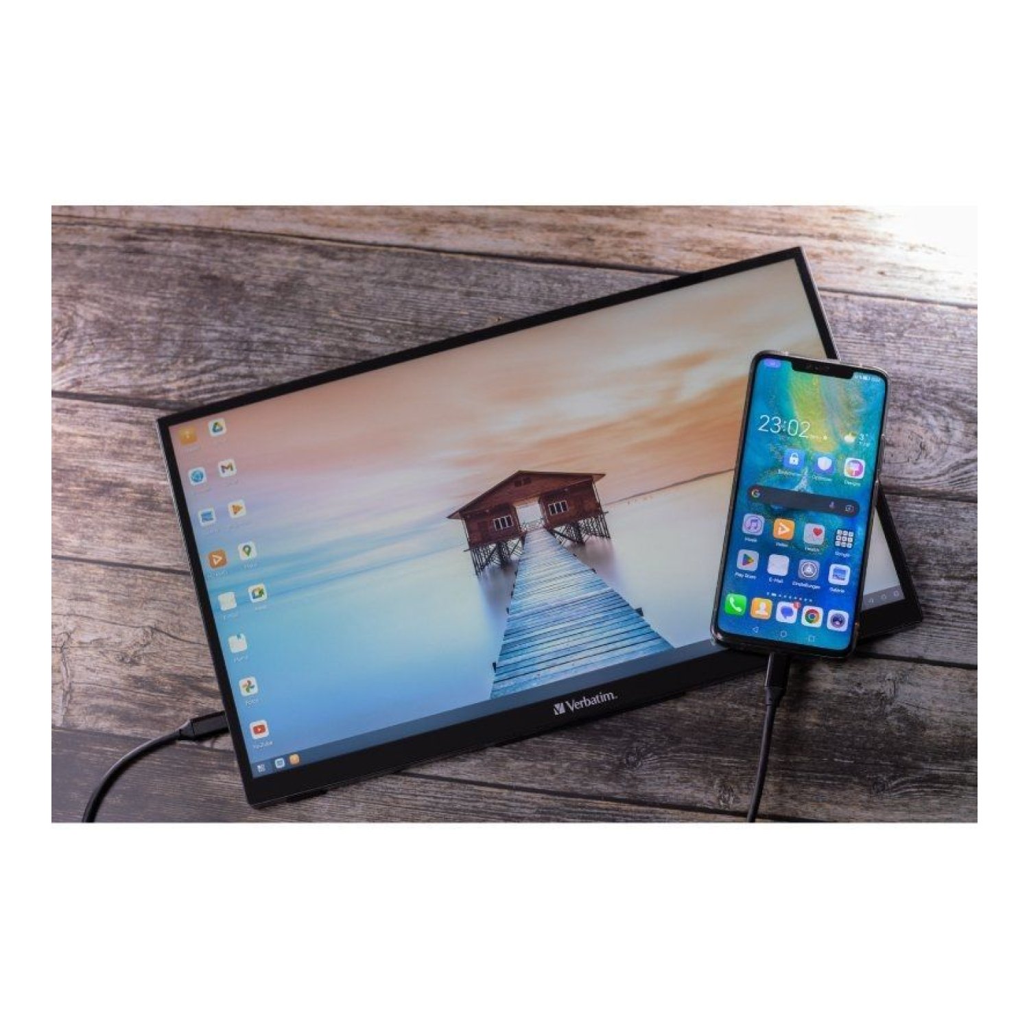 Verbatim PM-14 · Monitor Portátil 14" · Full HD · Multimedia · Negro