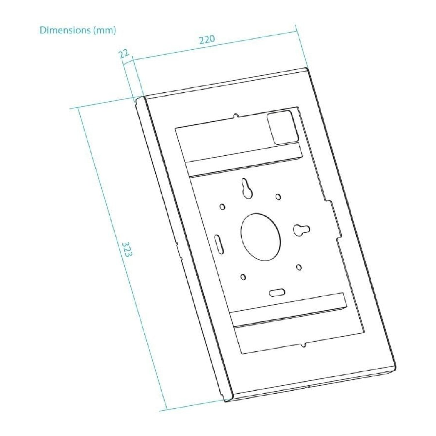 TooQ Marco Antirrobo Tablet · Negro · Sistema Seguridad