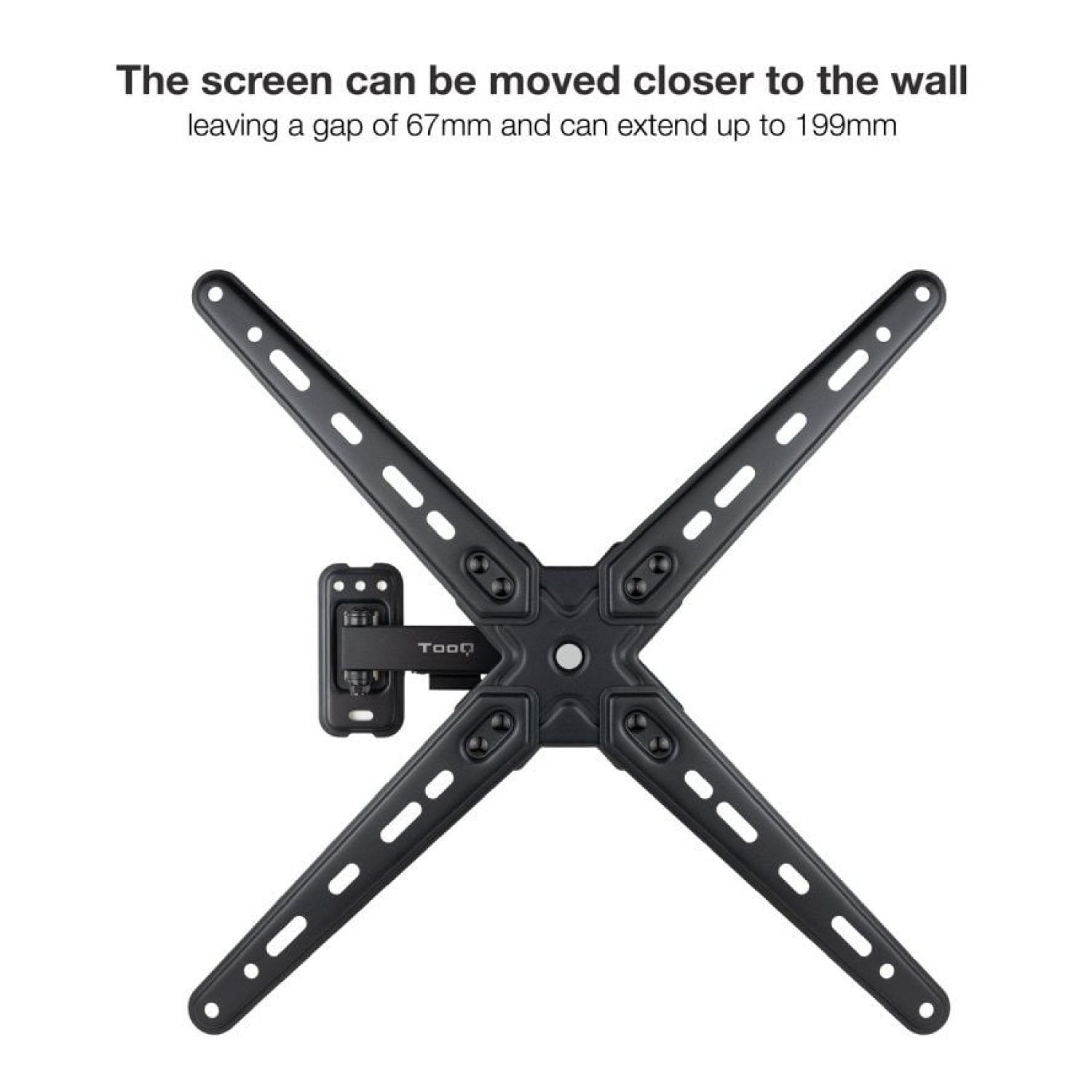 TOOQ · Soporte de Pared TV · 13-55" · Extensible · Giratorio · Inclinable · 25kg