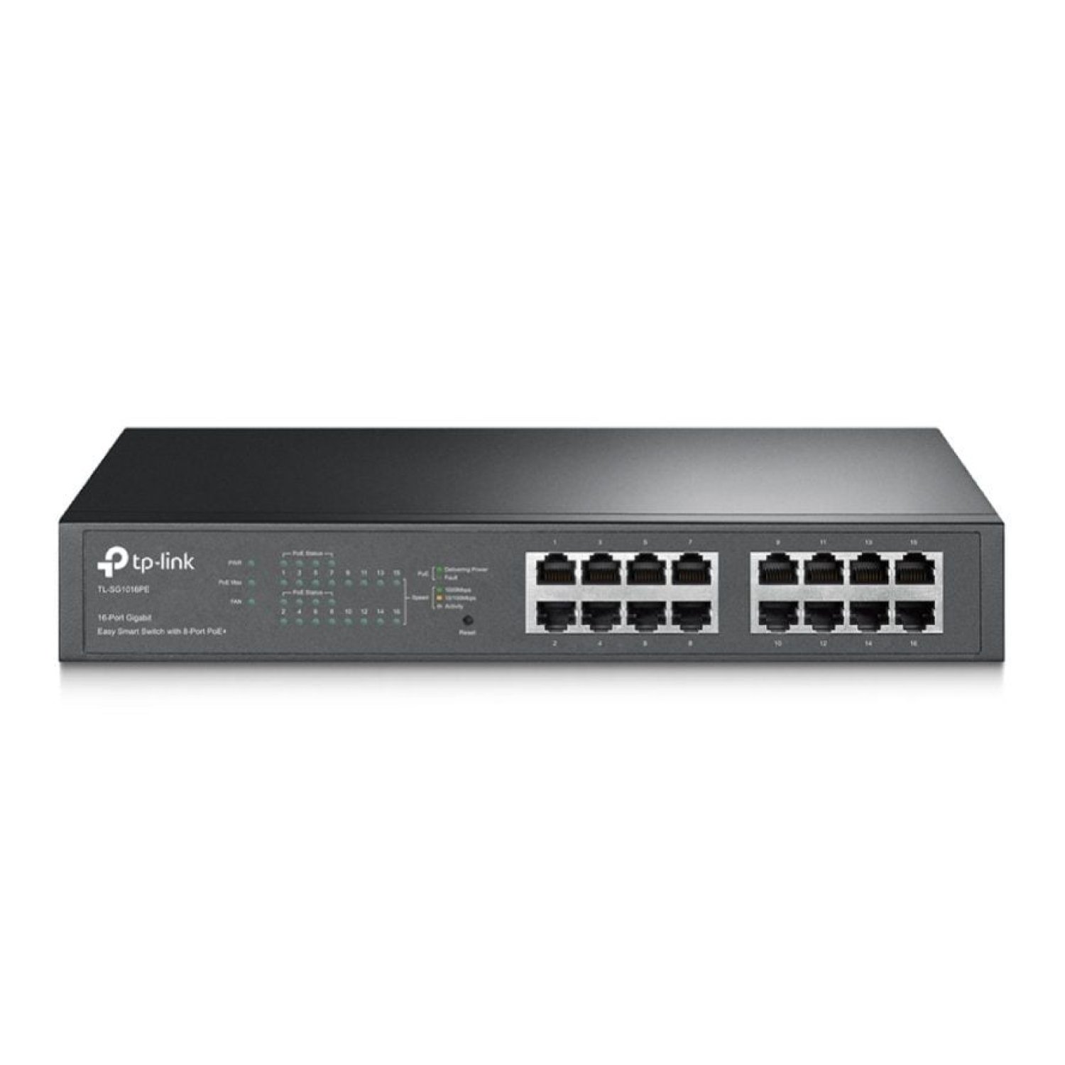TP-Link TL-SG1016PE · Switch 16 Puertos Gigabit · PoE+ · RJ45 10/100/1000
