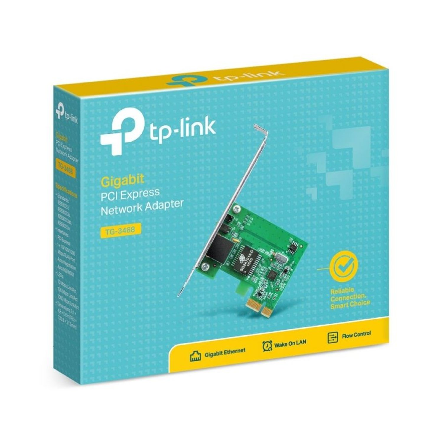 TP-Link TG-3468 · Tarjeta de Red PCI Express · Gigabit 1000Mbps RJ45
