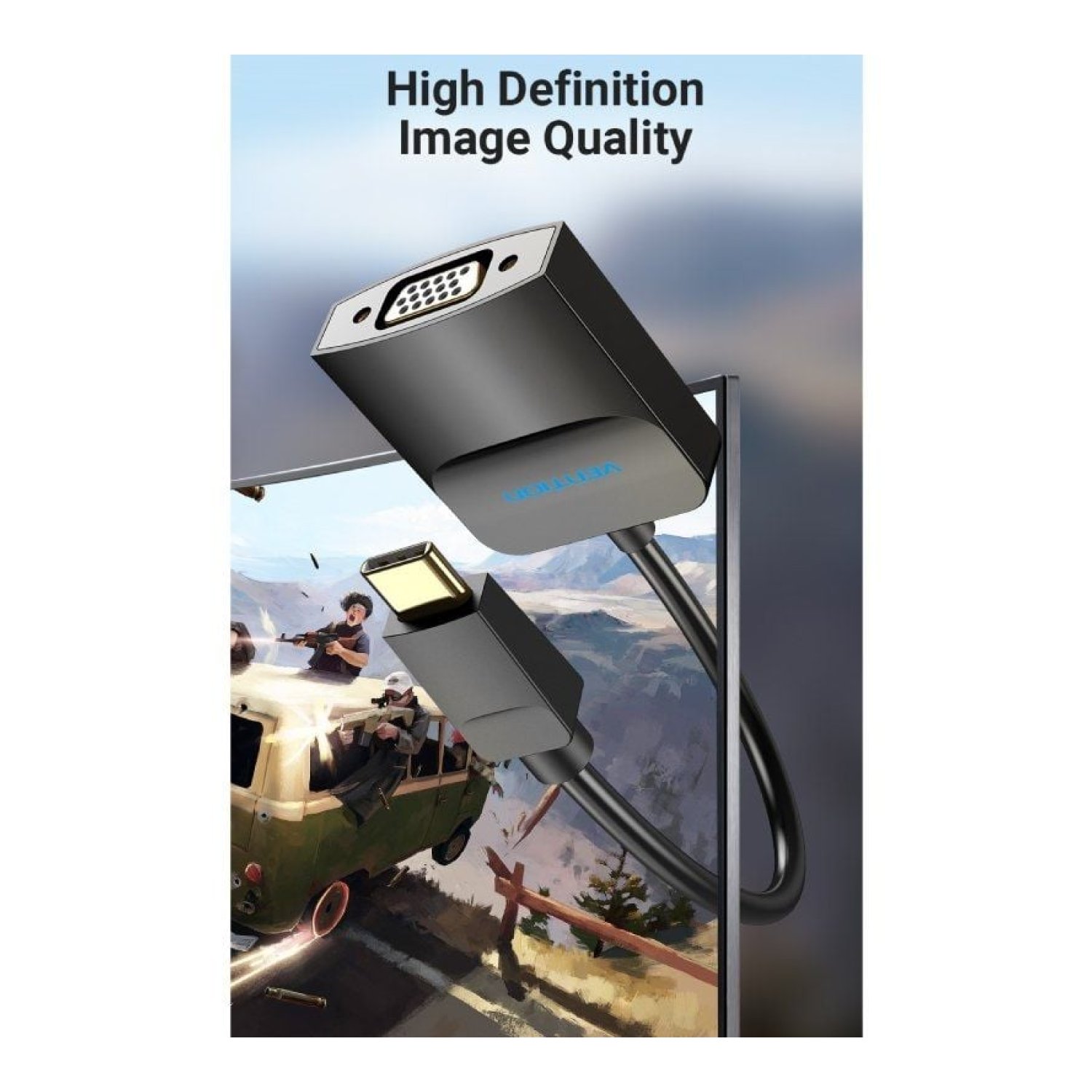 Vention · Adaptador USB-C a VGA · Tipo-C Macho · VGA Hembra