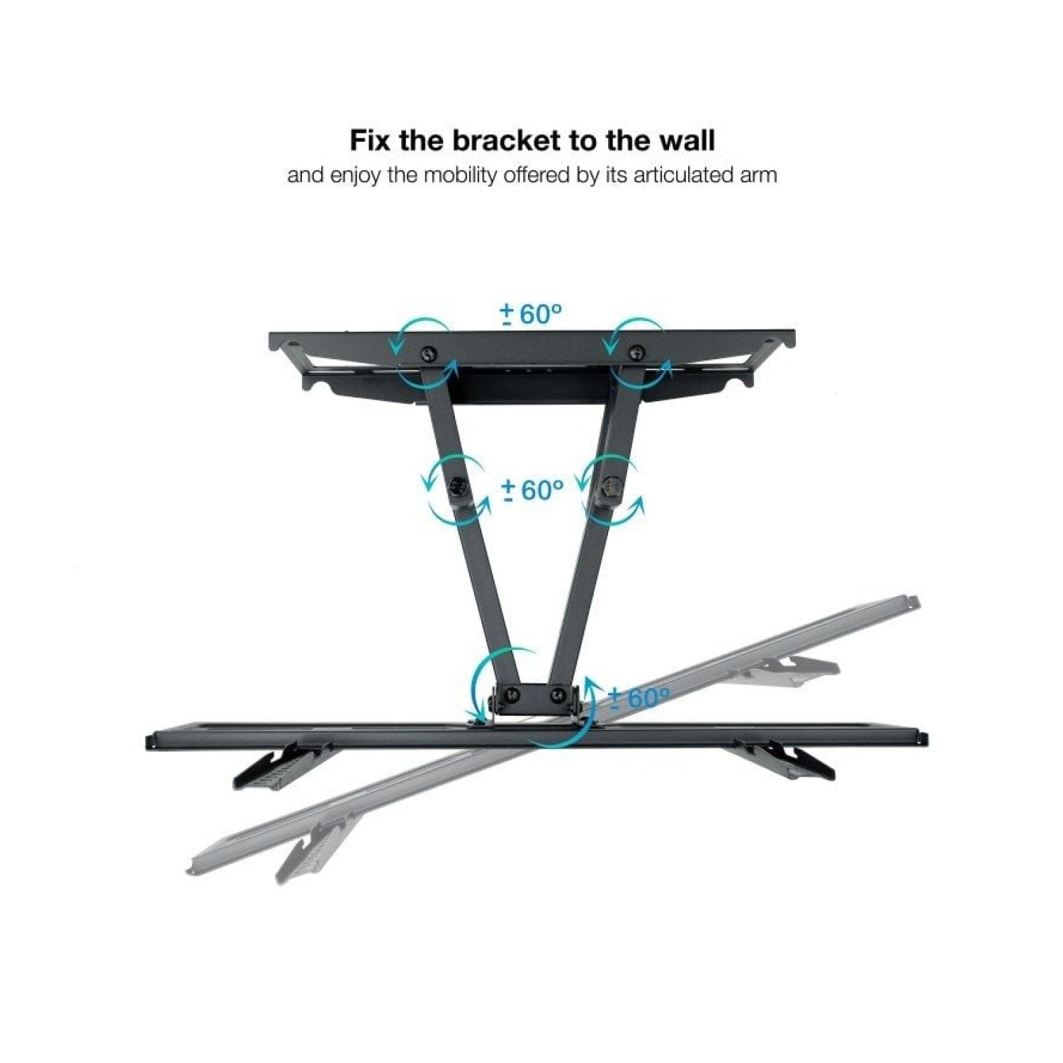 TooQ LP7866TN-B · Soporte Giratorio Inclinable · 37-80" · Hasta 40kg
