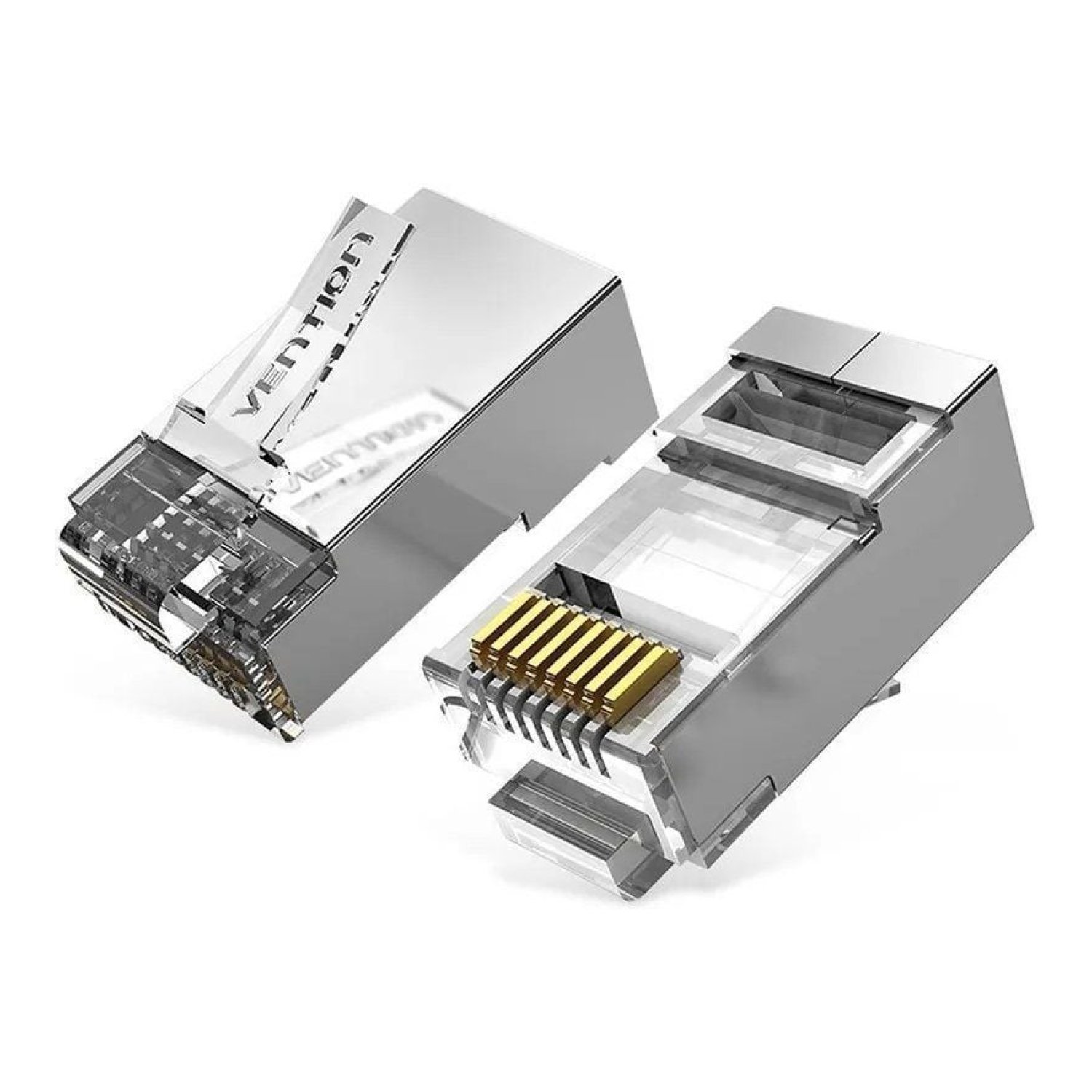 Vention · Conector RJ45 Cat.6A FTP · Pack 10 unidades