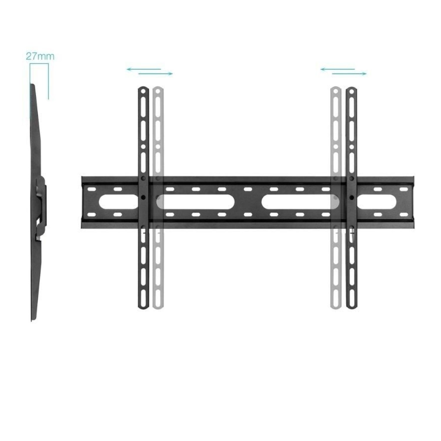 TooQ LP1082F-B · Soporte Pared Inclinable · 37-80" · Hasta 45kg