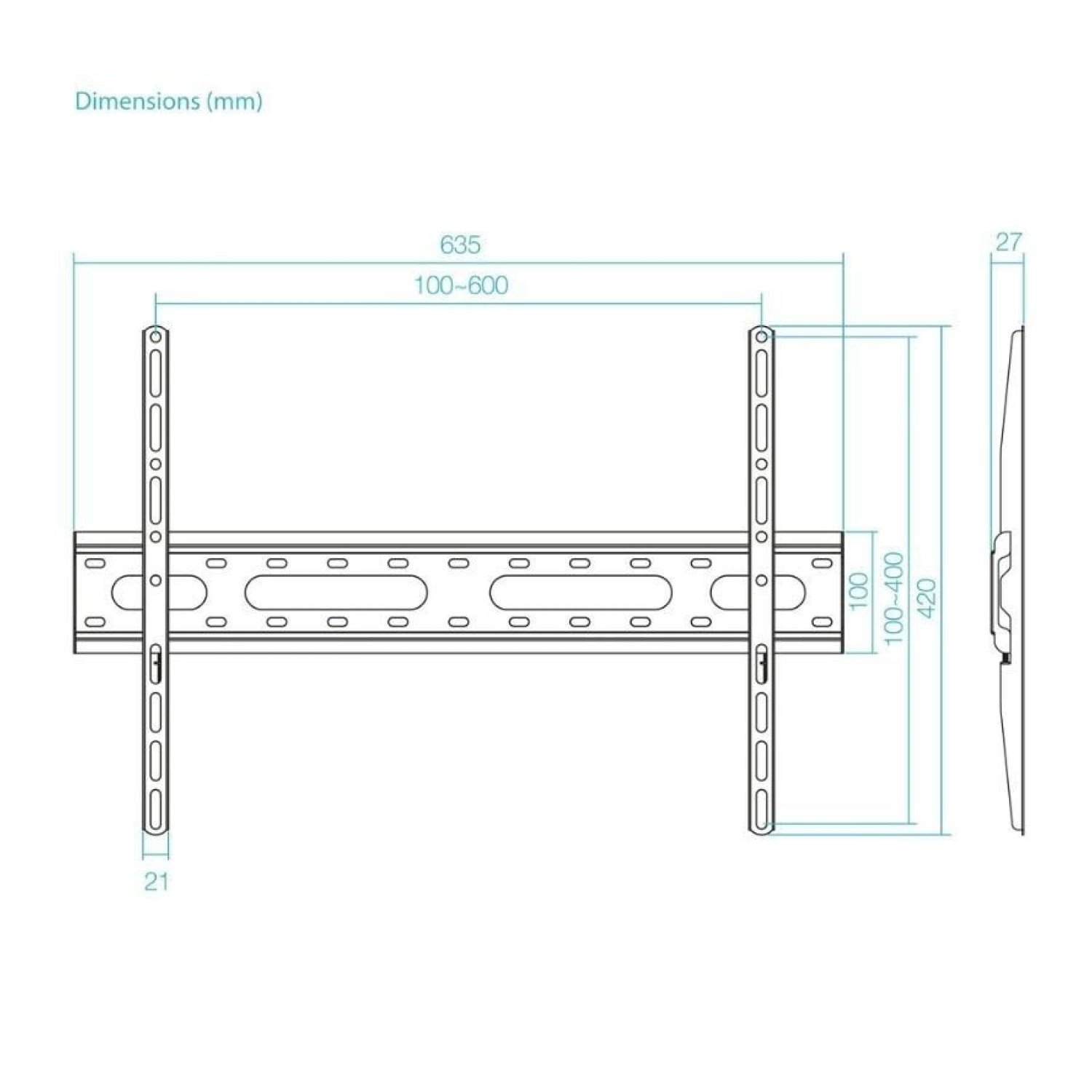TooQ LP1082F-B · Soporte Pared Inclinable · 37-80" · Hasta 45kg