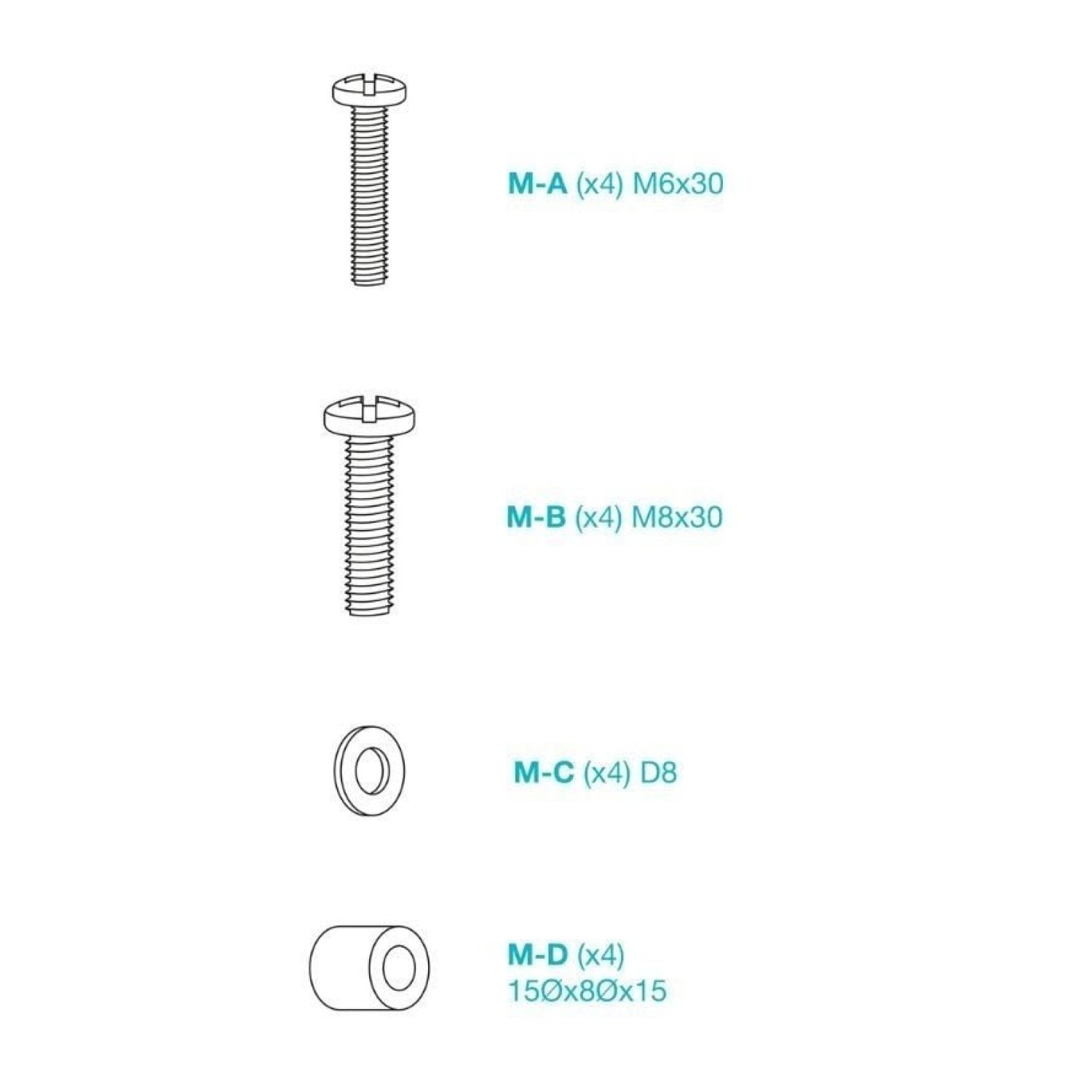 TooQ LP1082F-B · Soporte Pared Inclinable · 37-80" · Hasta 45kg