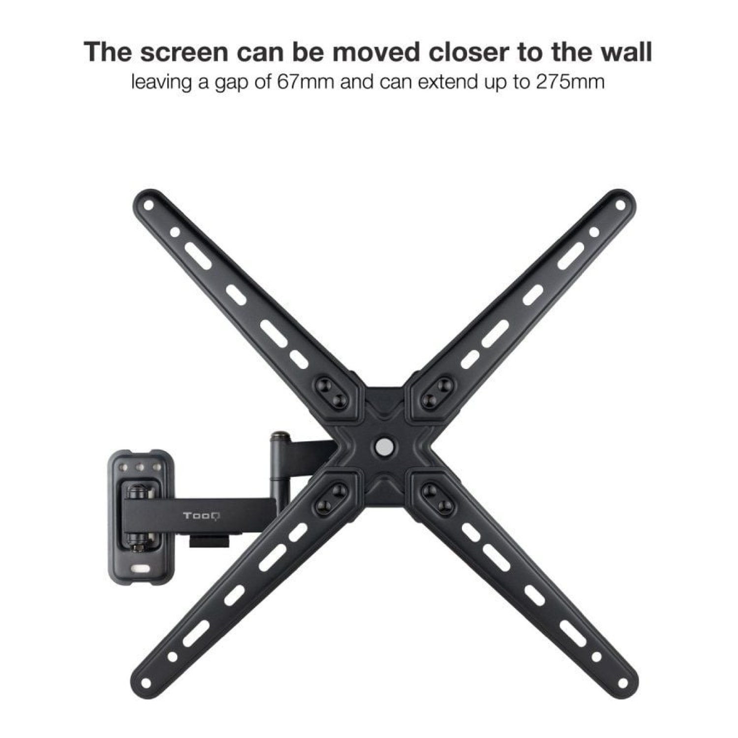 TooQ LP1356TN-B · Soporte Pared TV 13-55" · Extensible Giratorio Inclinable · 25kg