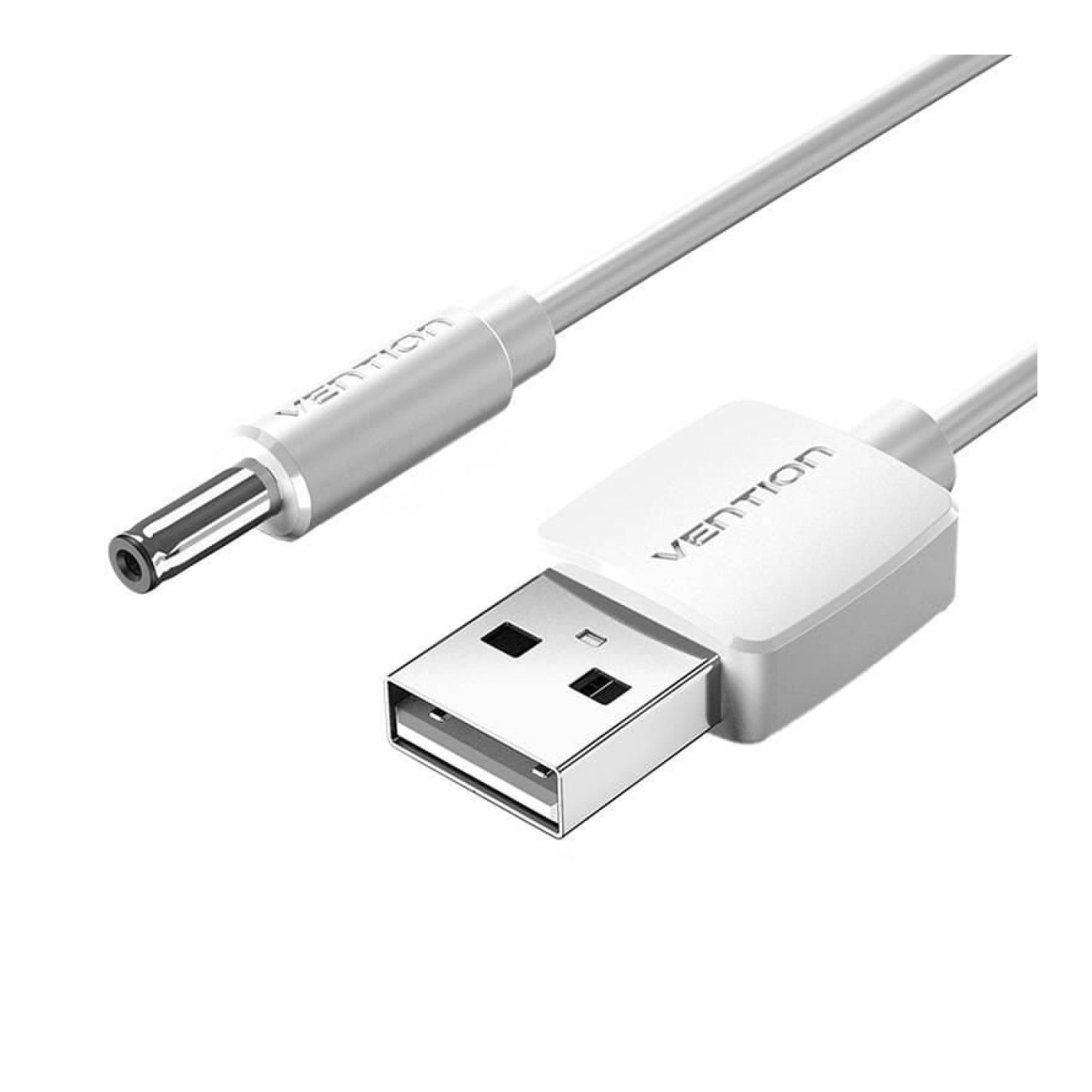 Vention · Cable Alimentación USB-DC 3.5mm · 1m · Blanco