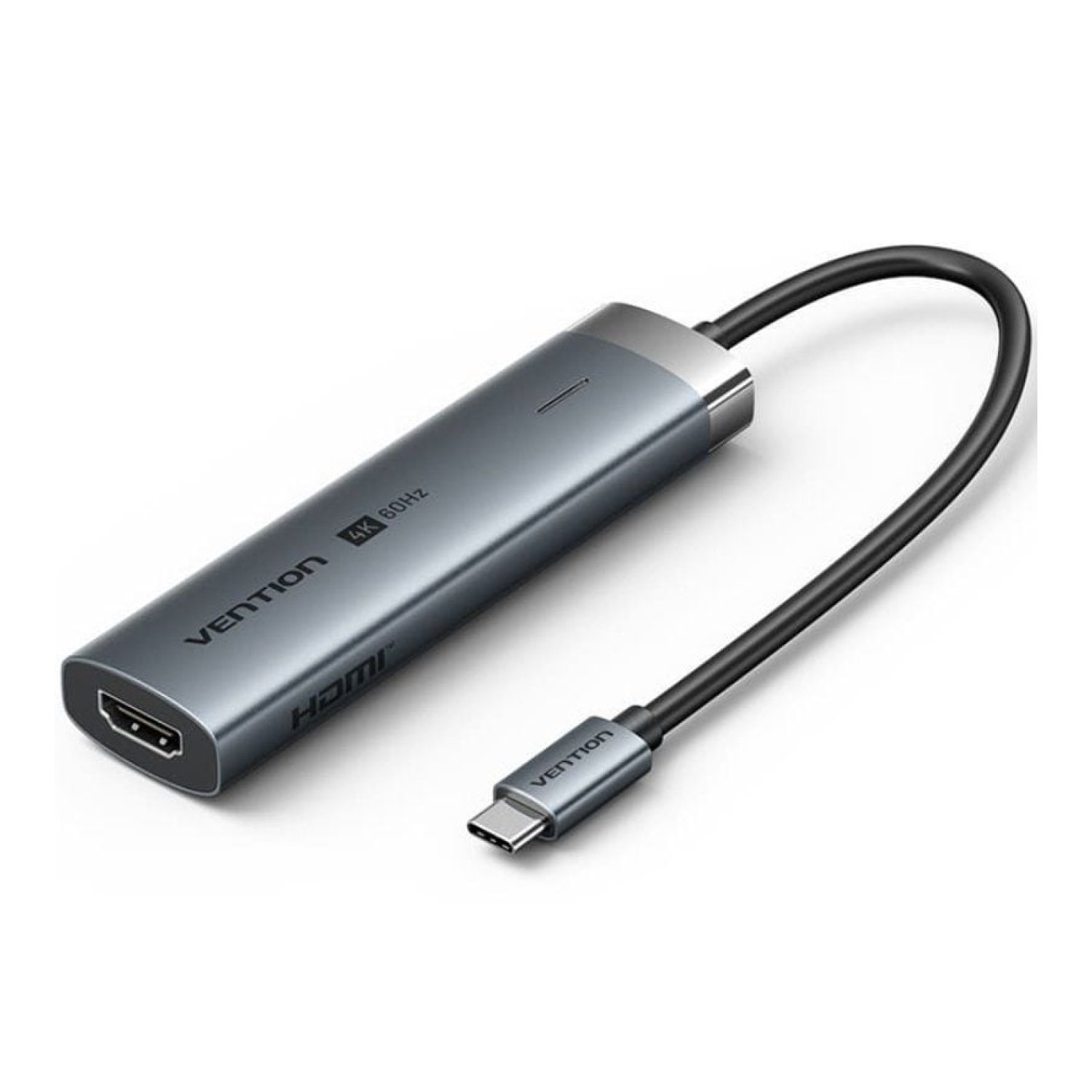 Vention Docking USB Tipo-C · 3xUSB · HDMI 4K · USB-C PD · Gris