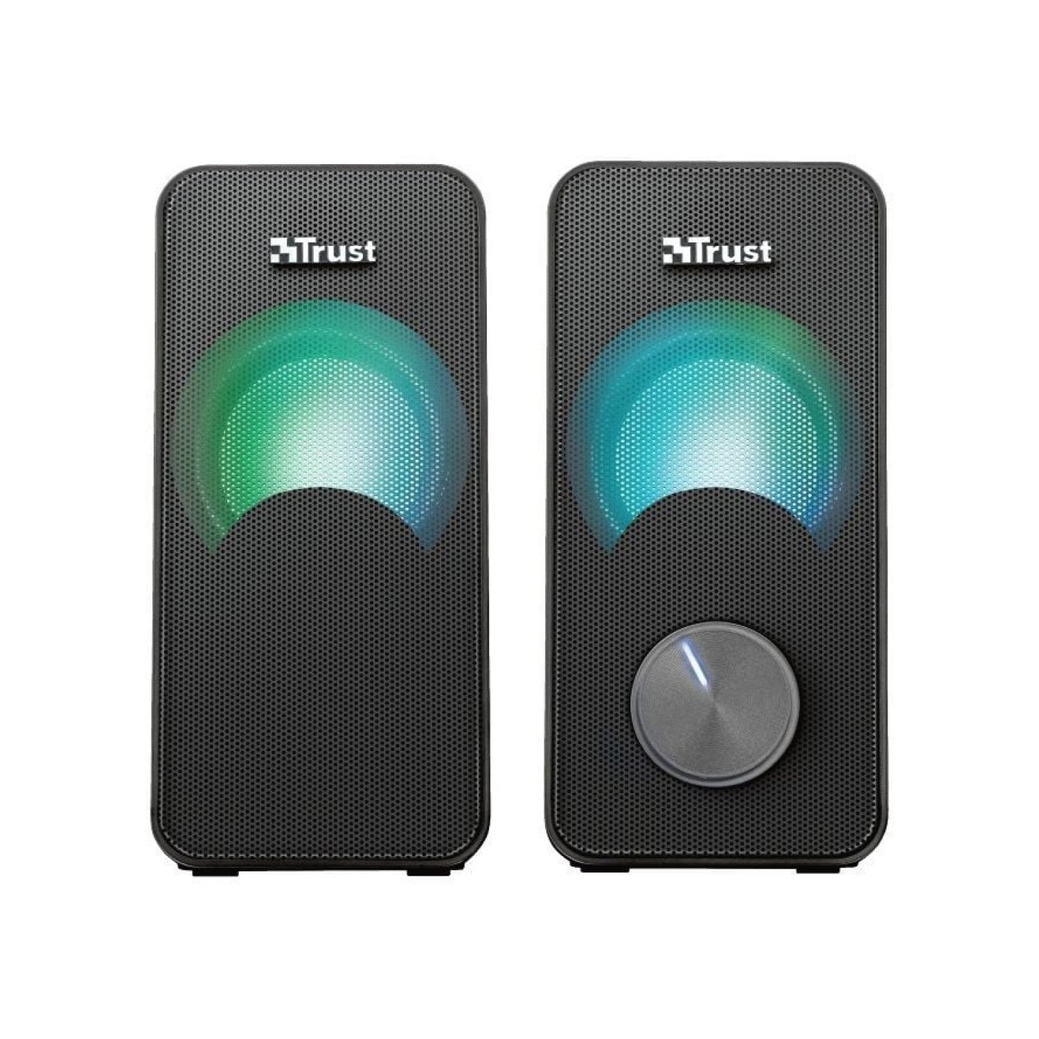 Trust Arys RGB · Altavoces 2.0 · 12W RMS · Iluminación RGB