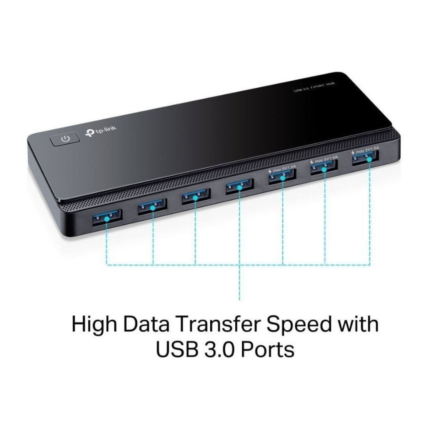 TP-Link UE330 · Hub USB 3.0 · 7 Puertos USB · 1 MicroUSB · Negro