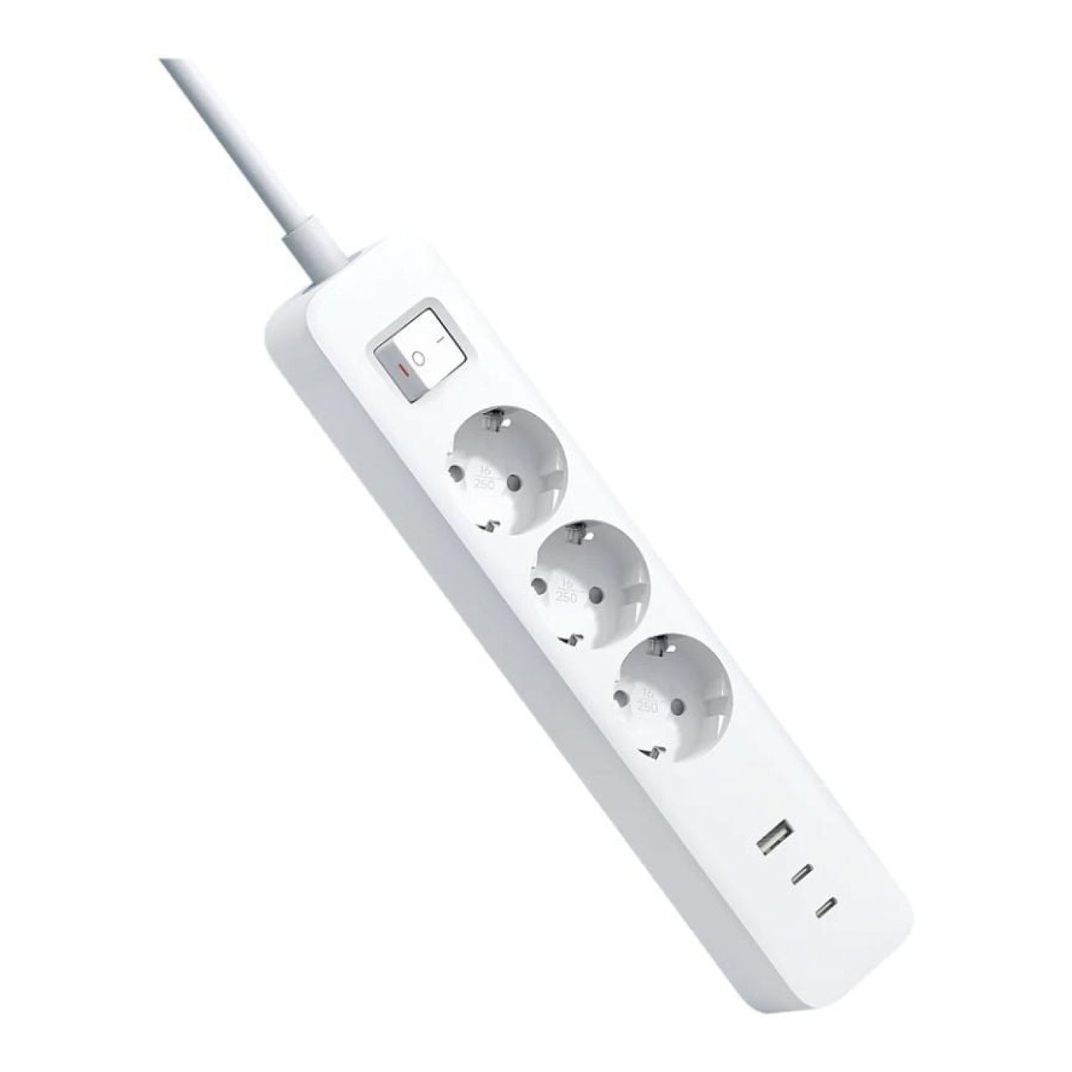 Xiaomi Power Strip 20W · 3 Tomas · 1 USB · 2 USB-C · Cable 1,4m · Blanca
