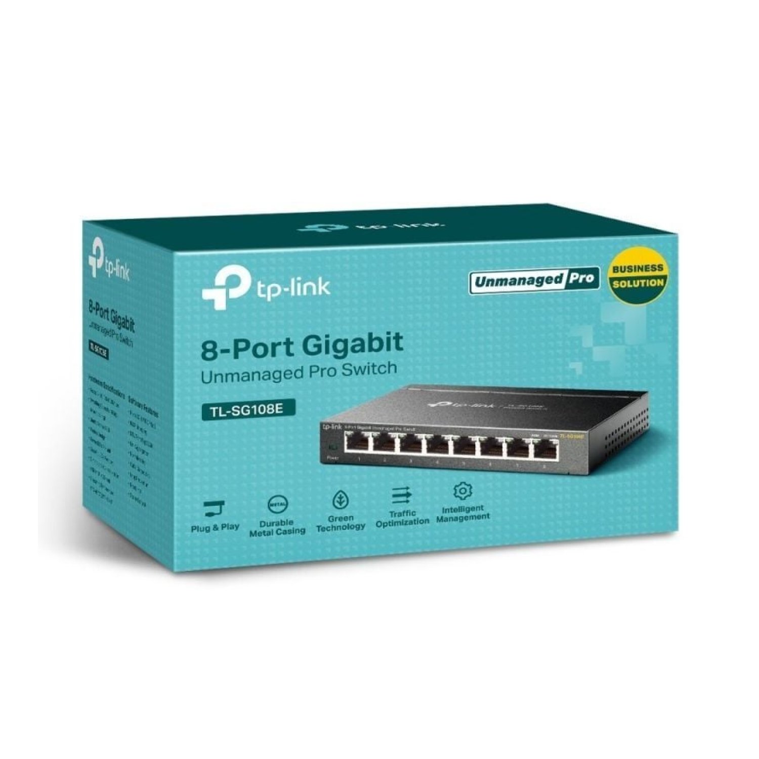 TP-Link Easy Smart TL-SG108E · 8 Puertos Gigabit · 10/100/1000 Mbps