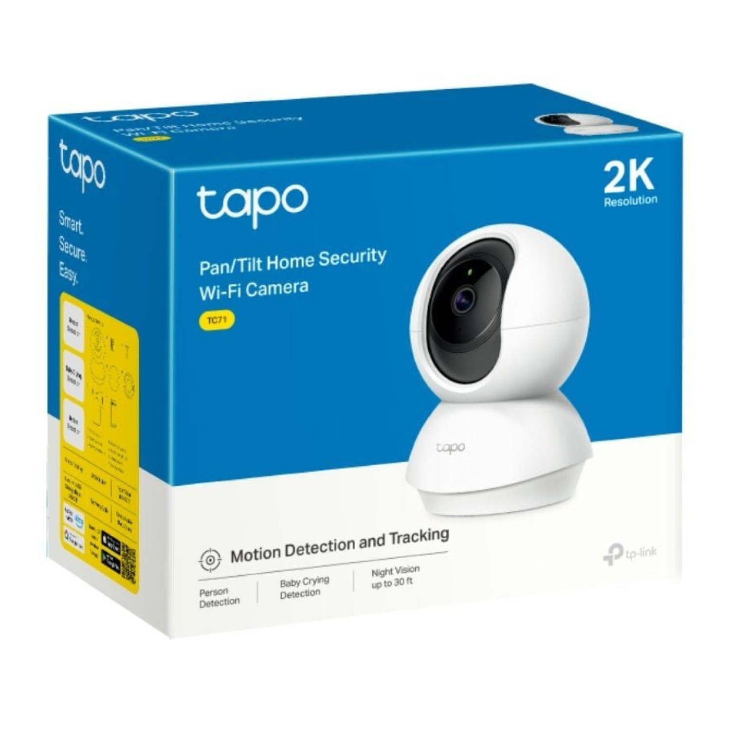 TP-Link Tapo TC71 · Cámara Vigilancia · Visión Nocturna · Control APP
