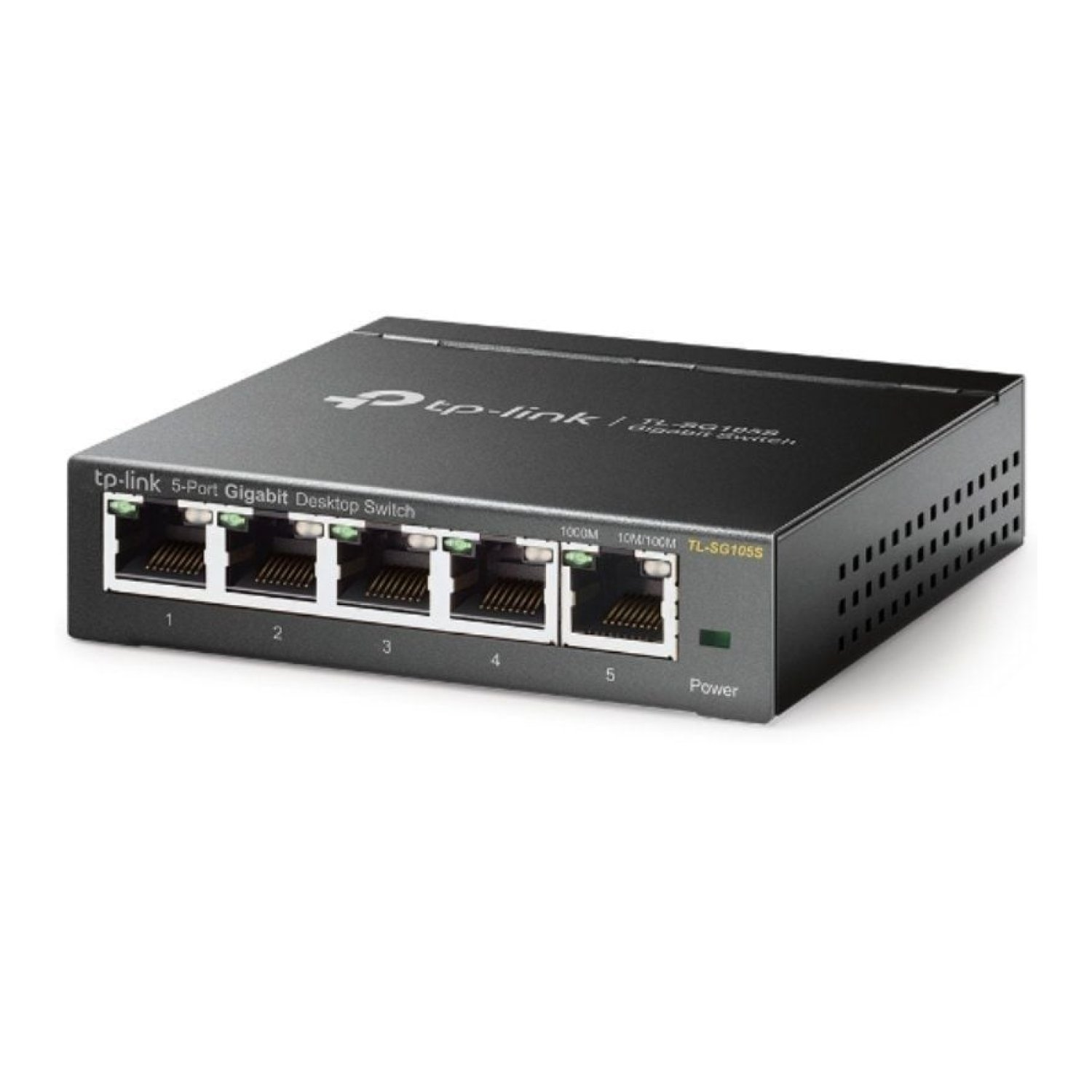 TP-Link TL-SG105S · Switch 5 Puertos · Gigabit 10/100/1000 Mbps · RJ-45