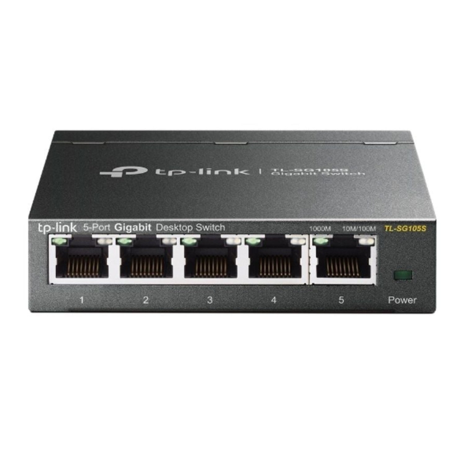 TP-Link TL-SG105S · Switch 5 Puertos · Gigabit 10/100/1000 Mbps · RJ-45