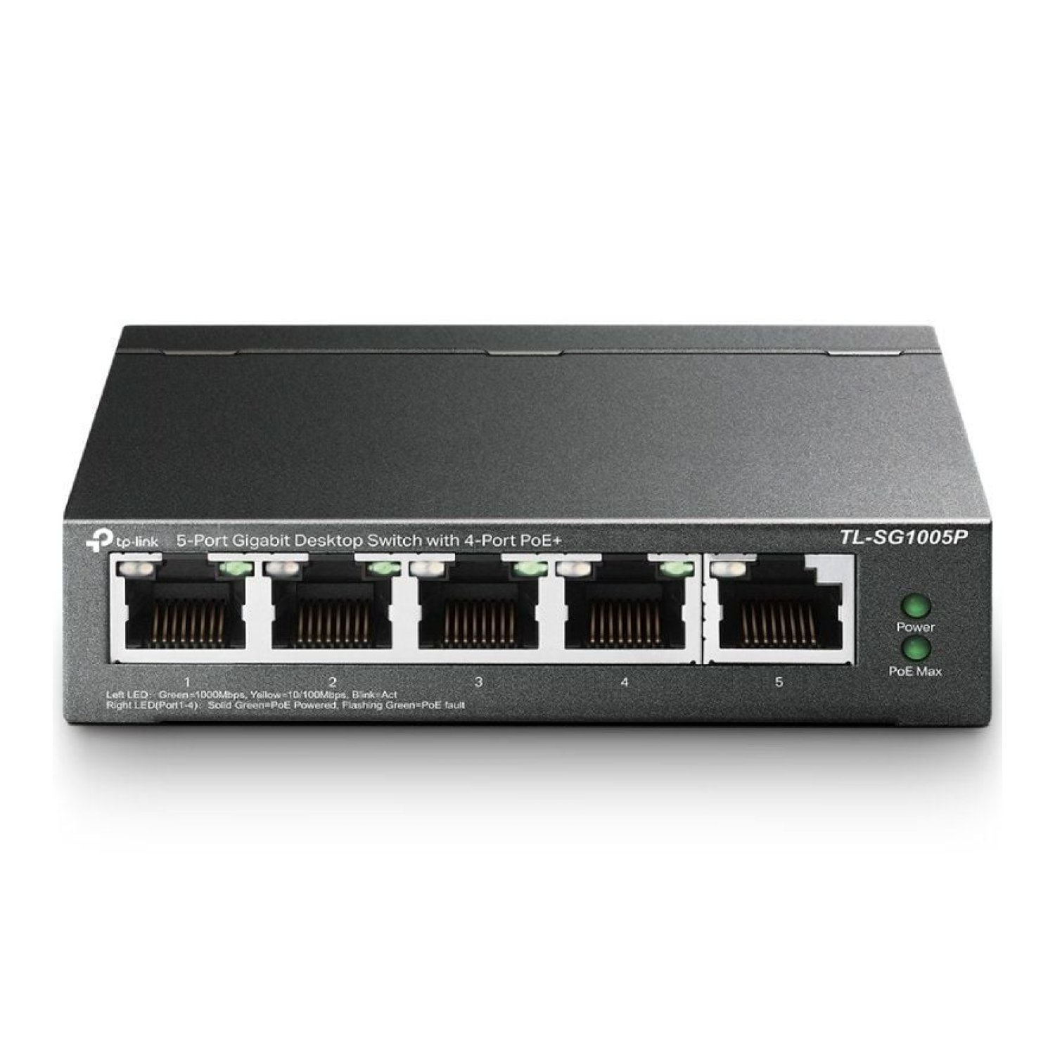 TP-Link TL-SG1005P · Switch 5 Puertos Gigabit · PoE · RJ-45 10/100/1000