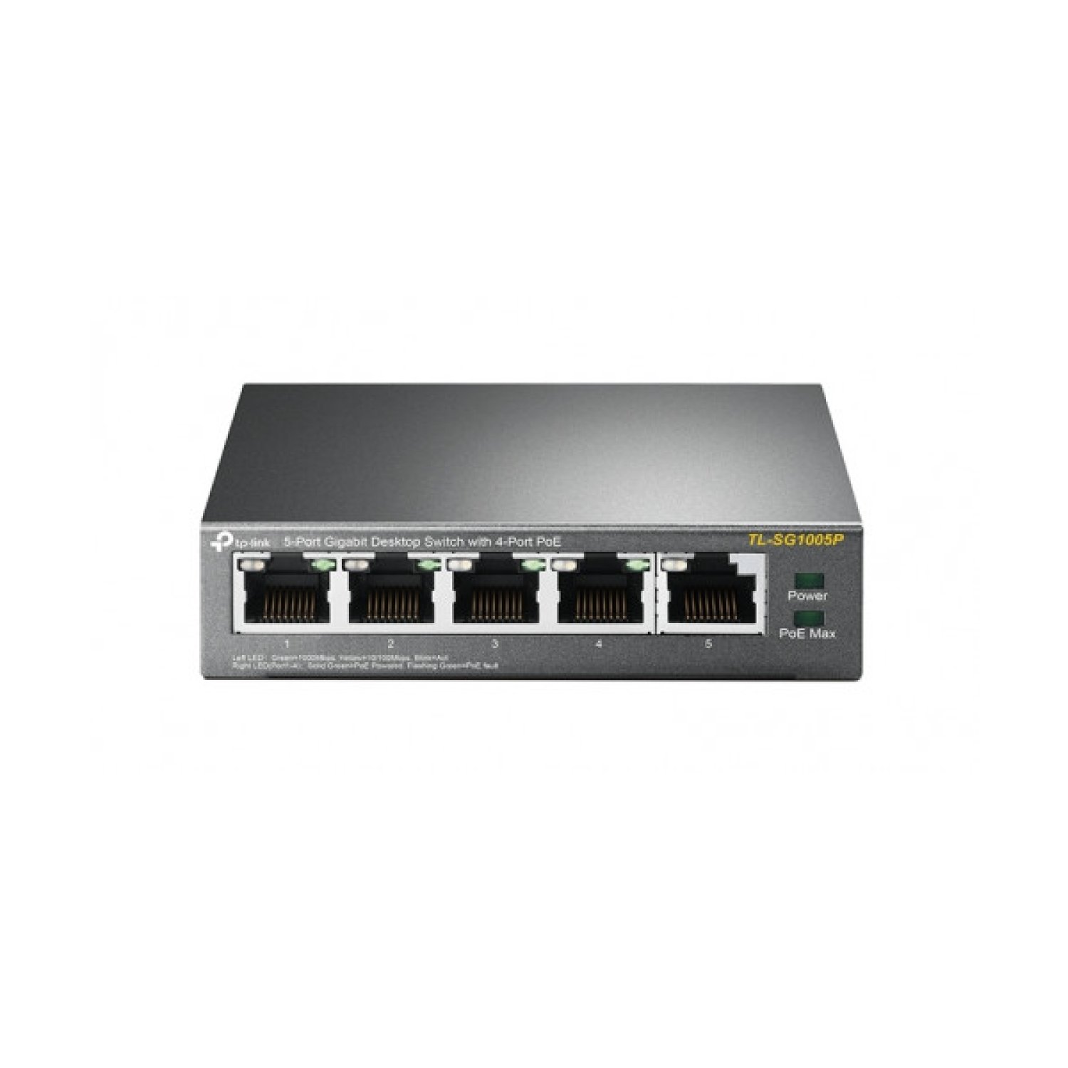 TP-Link TL-SG1005P · Switch 5 Puertos Gigabit · PoE · RJ-45 10/100/1000