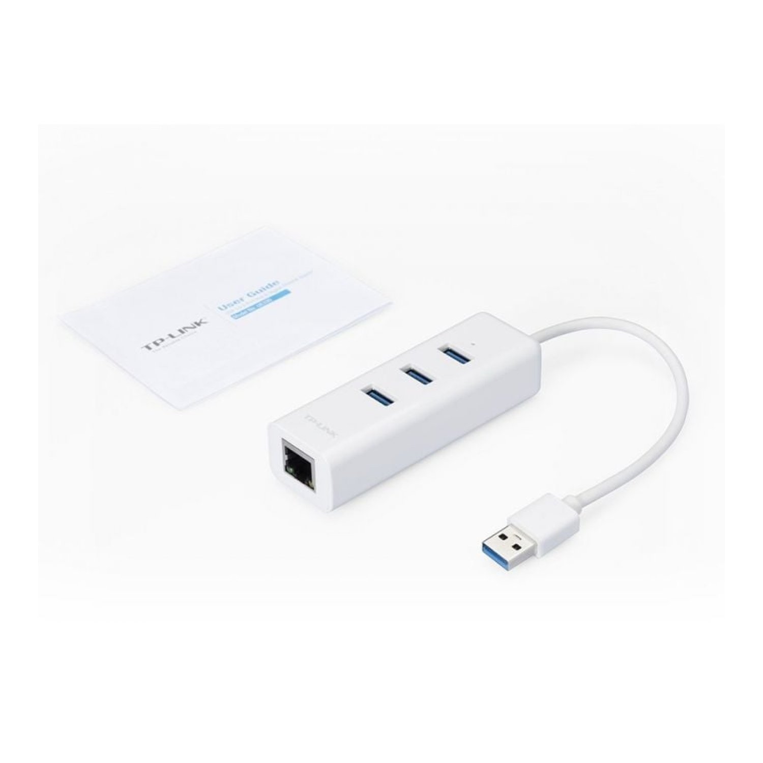 TP-Link UE330 · Hub USB 3.0 · 3 Puertos USB · 1 RJ45 · Blanco