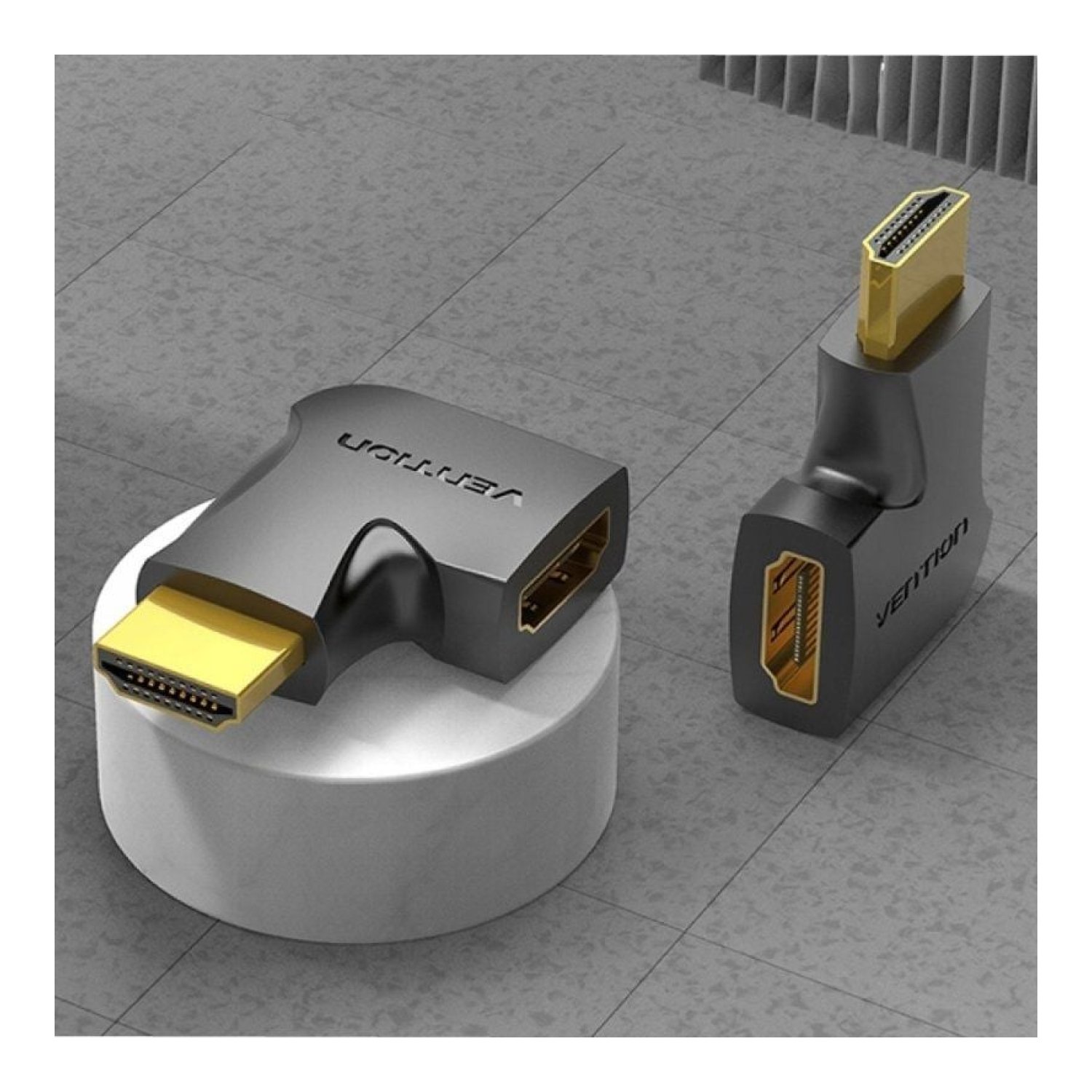 Vention Adaptador HDMI 4K · 90º · HDMI Macho a Hembra