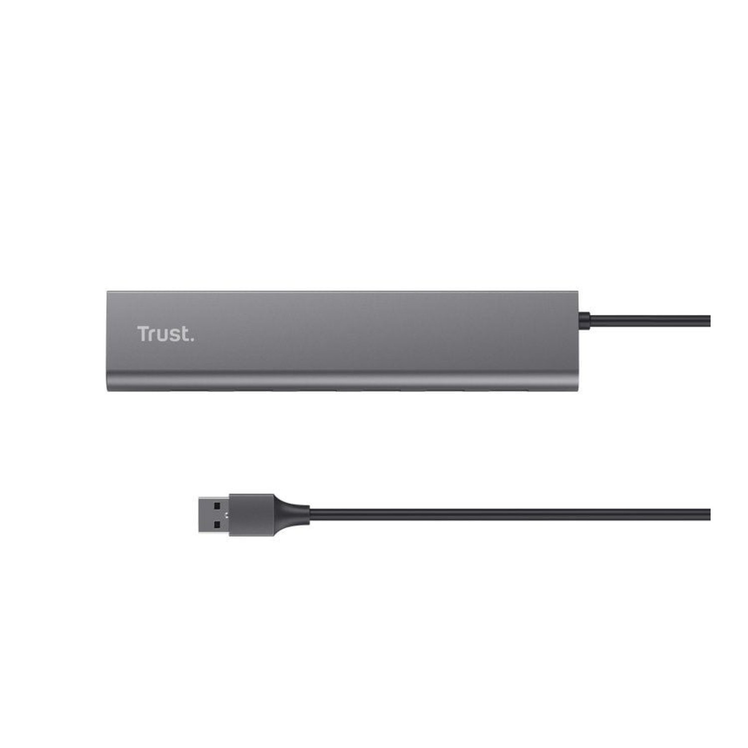 Hub USB 3.2 Gen1 Trust Halyx/ 7xUSB/ 1xUSB-C/ Gris