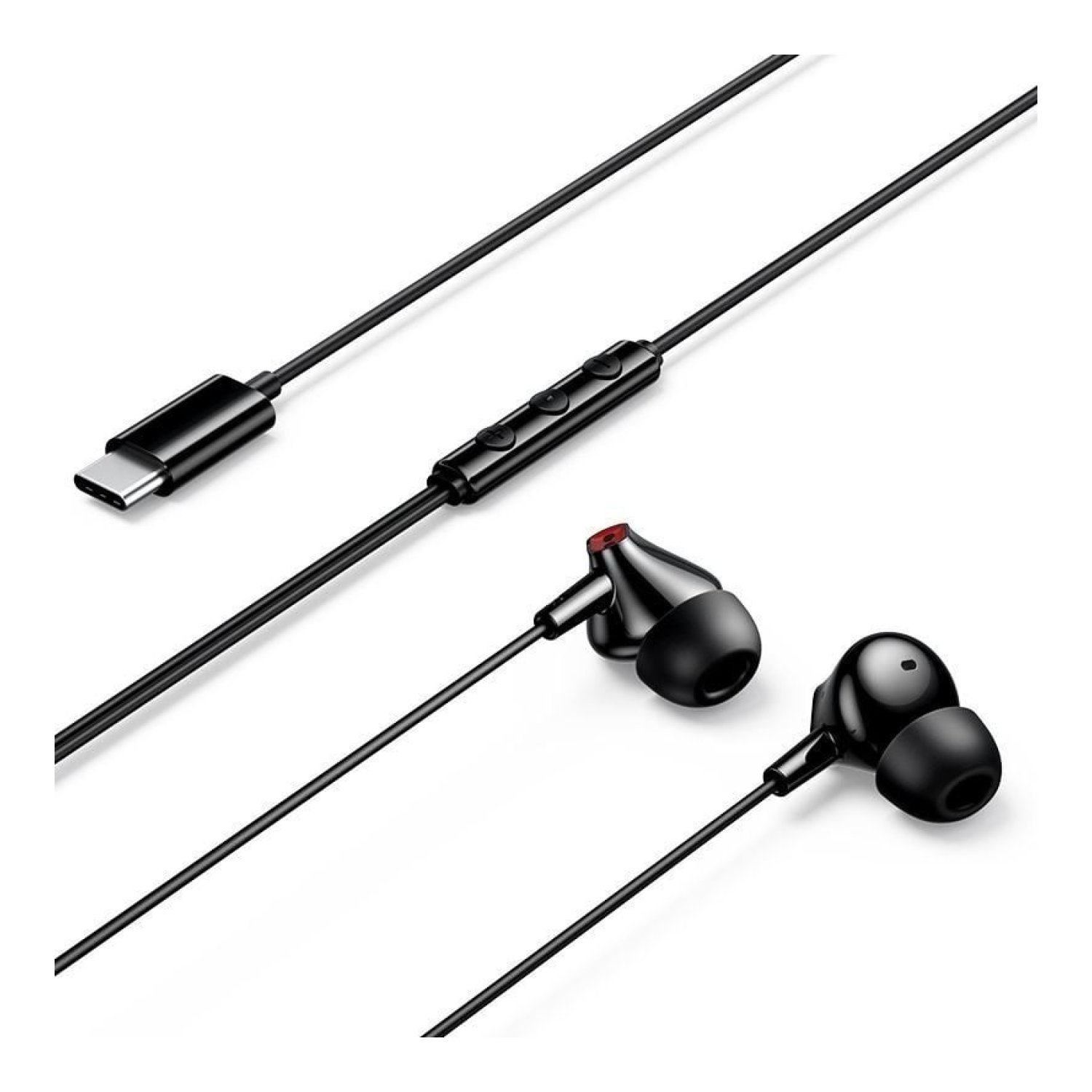 Vention Echo Lite · Auriculares Intrauditivos · USB-C · Micrófono · Negros