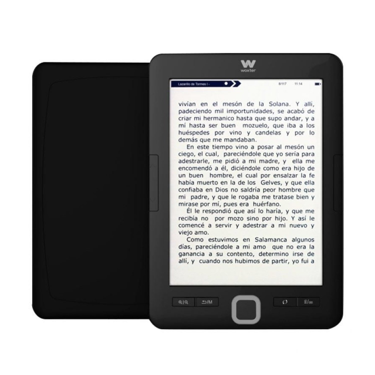 Woxter Scriba 195 · eBook 6" · Tinta Electrónica · Negro