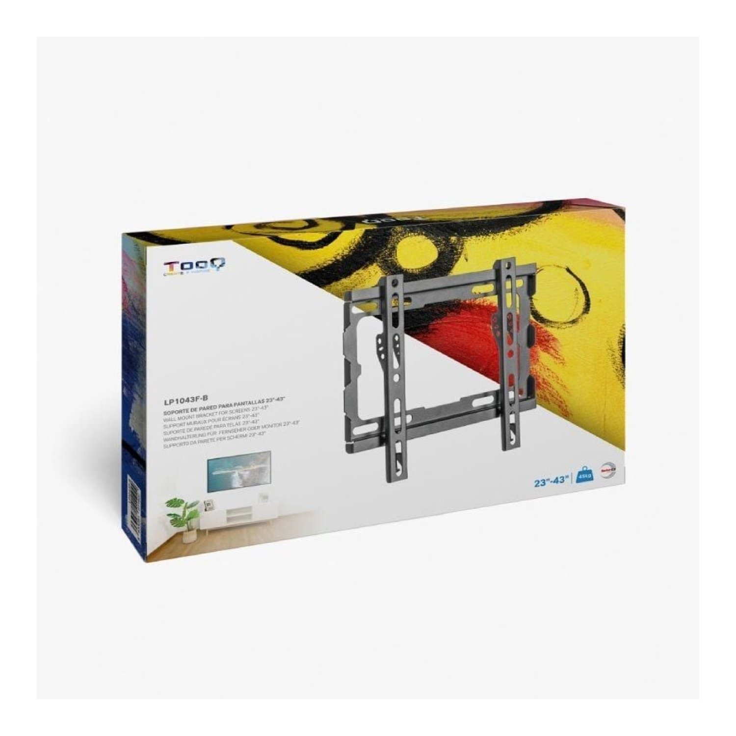 TooQ LP1043F-B · Soporte Pared Fijo · 23-43" · Hasta 45kg