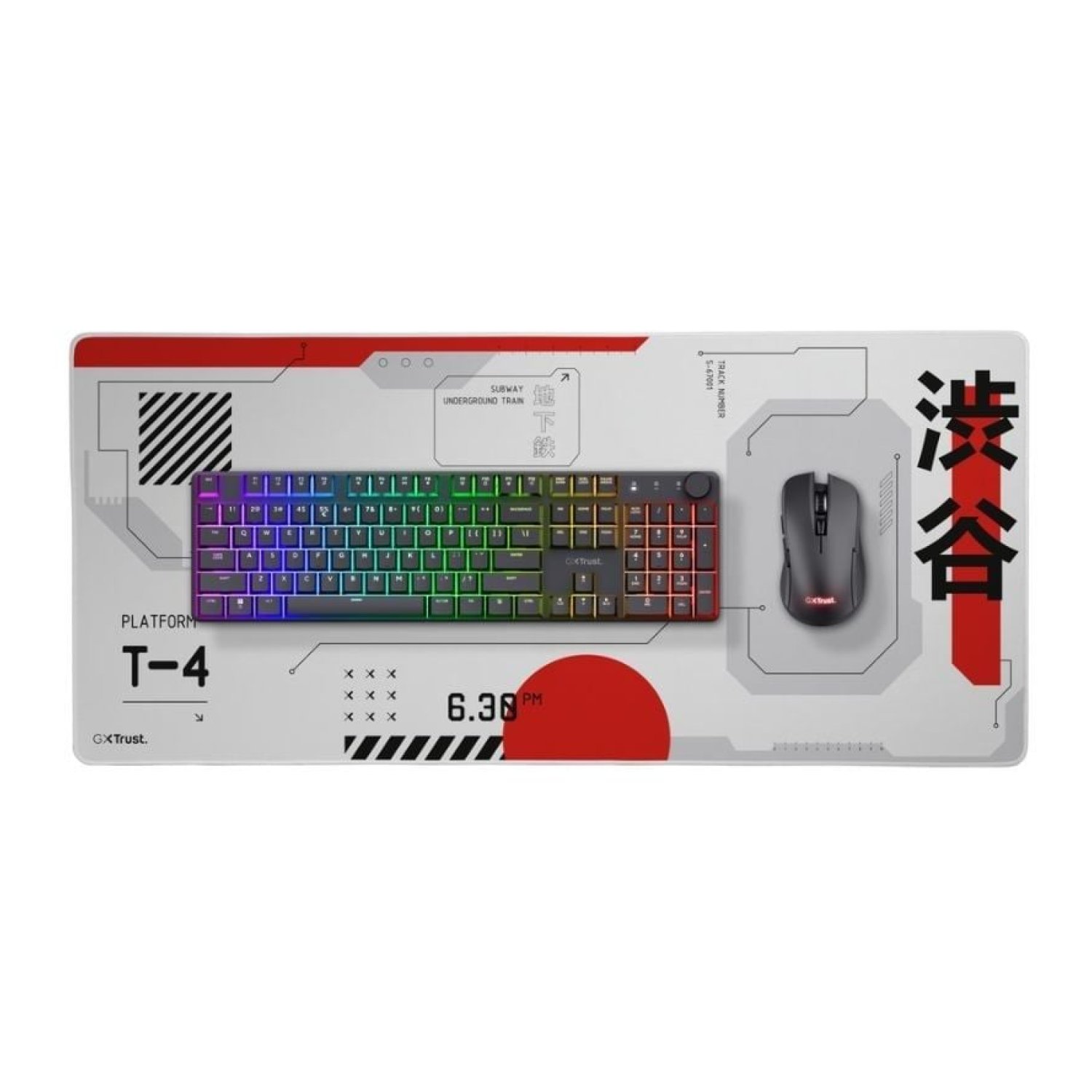 Trust Gaming GXT 759 · Alfombrilla XXL · 900x400mm · Blanca