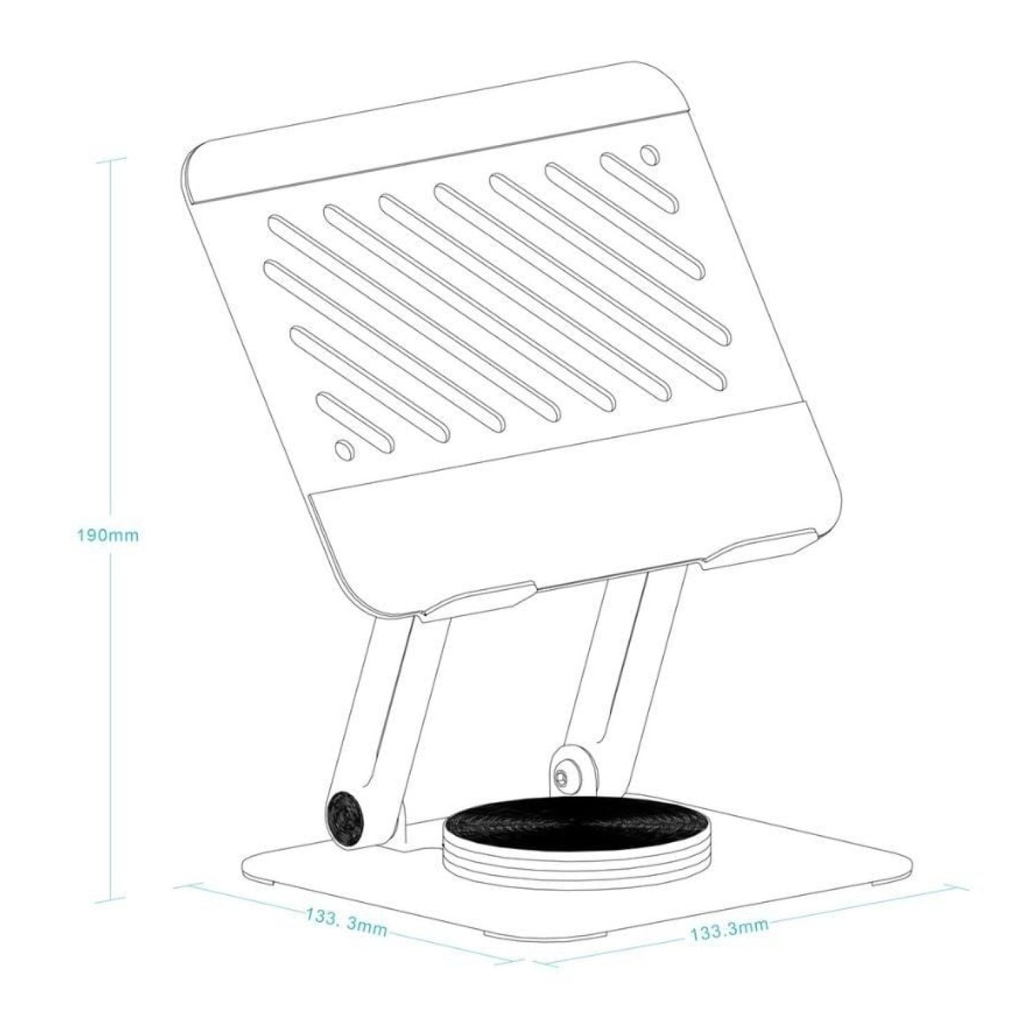 Soporte Tablet TooQ · Gris · Ajustable