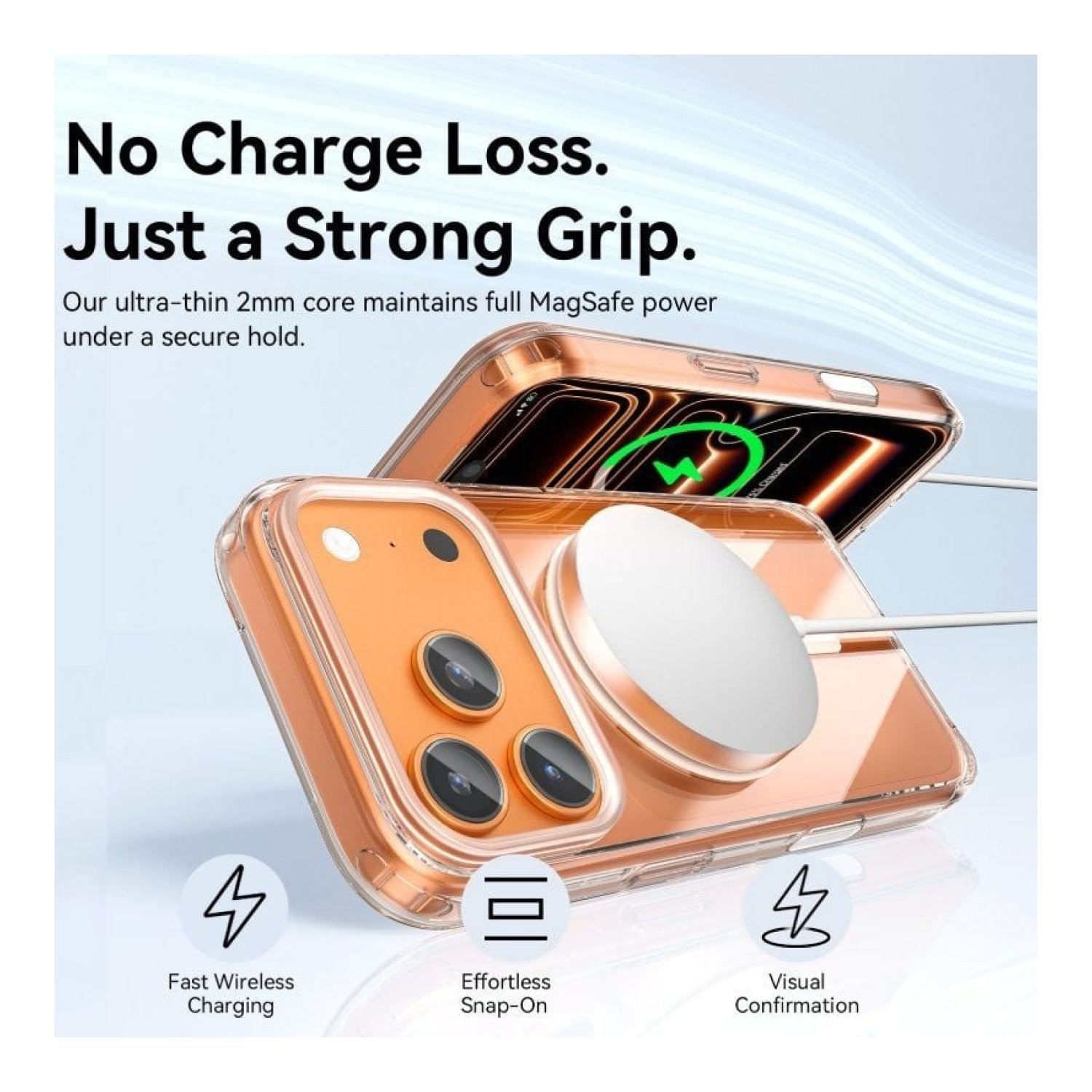 Funda Dura iPhone 15 · MagSafe · Vention Concise Impact · Transparente