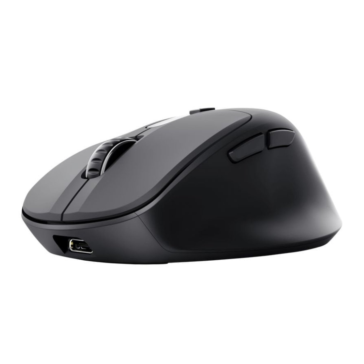 Trust Zevo · Ratón Ergonómico Inalámbrico · 4000 DPI · Batería Recargable · Negro