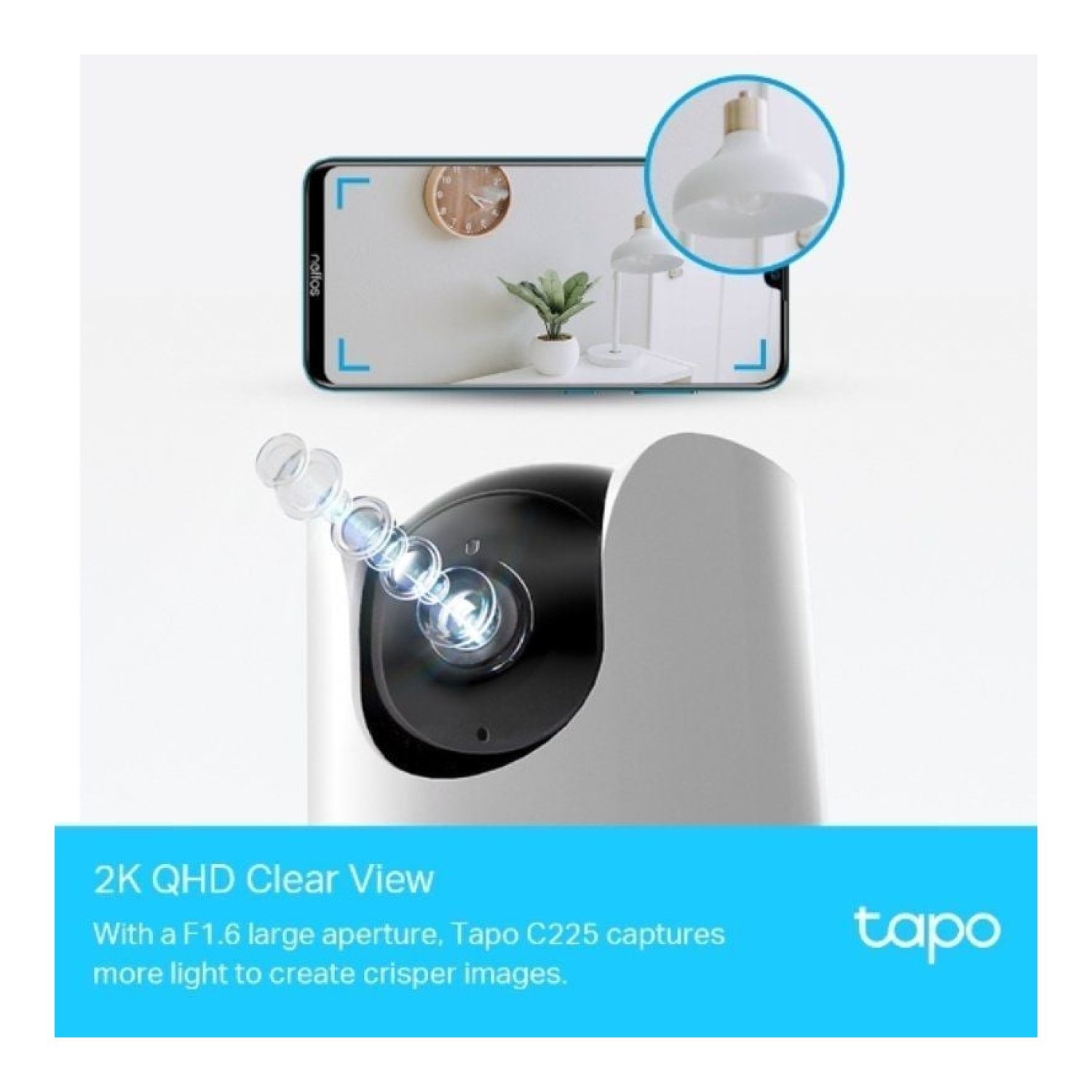 TP-Link Tapo C225 · Cámara Vigilancia Interior · 120º · Visión Nocturna · App Control