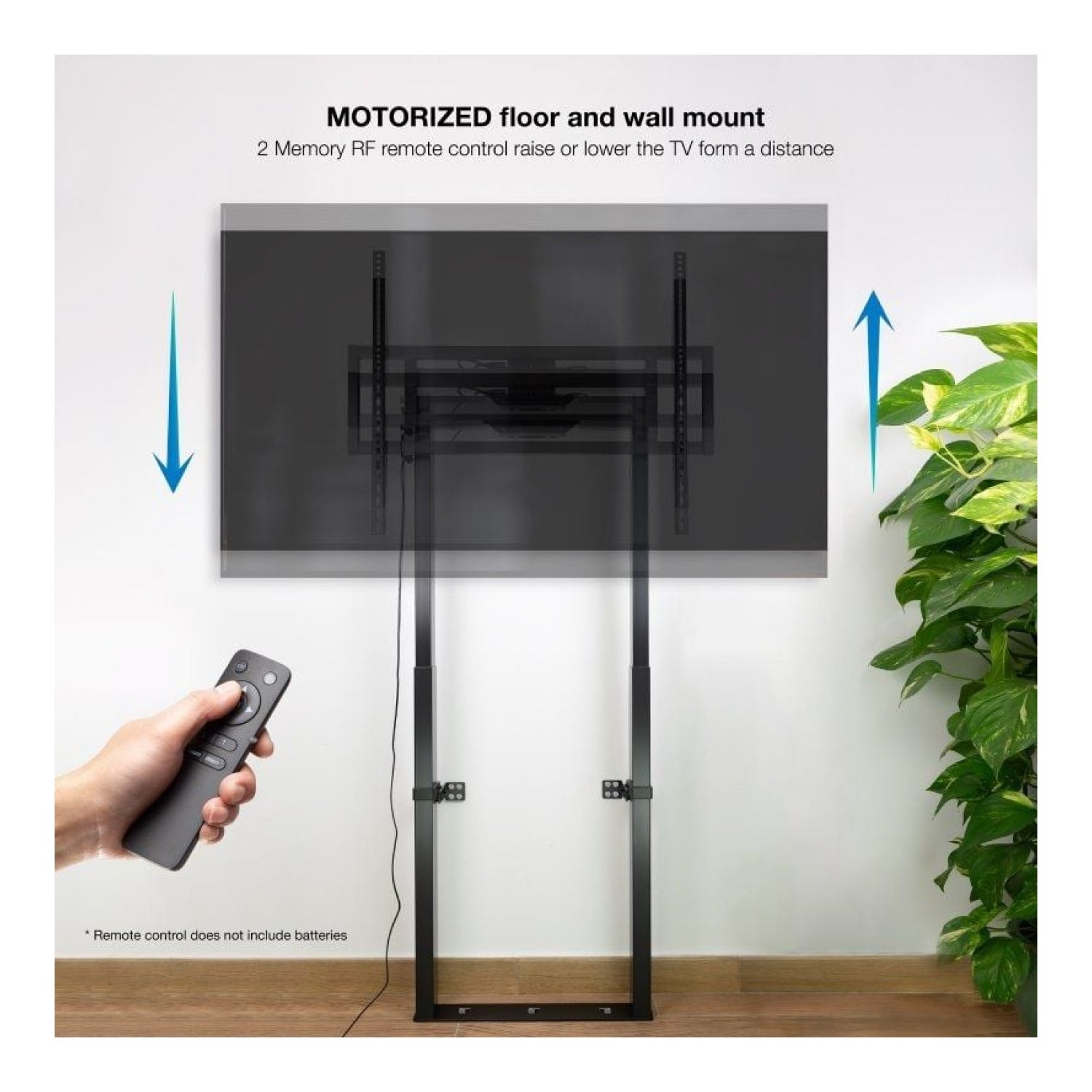 TooQ FSM01-B · Soporte Motorizado Suelo-Pared · 55-100" · Hasta 120kg