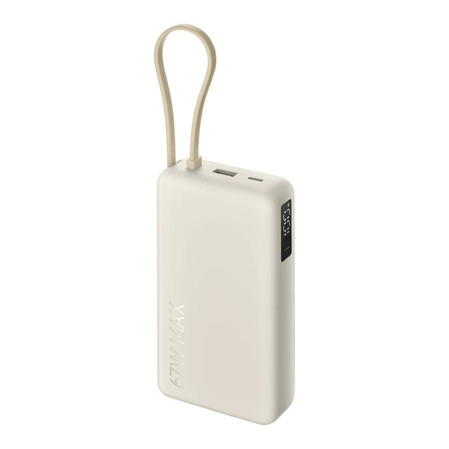 Xiaomi Powerbank 20000mAh · 67W · Cable USB-C Integrado · Beige