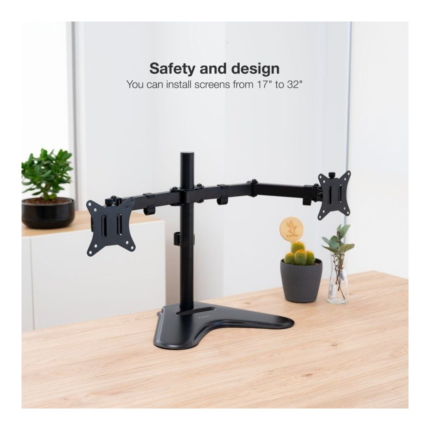TooQ DB1702TN · Soporte Doble Monitor · Giratorio Inclinable · Hasta 9kg