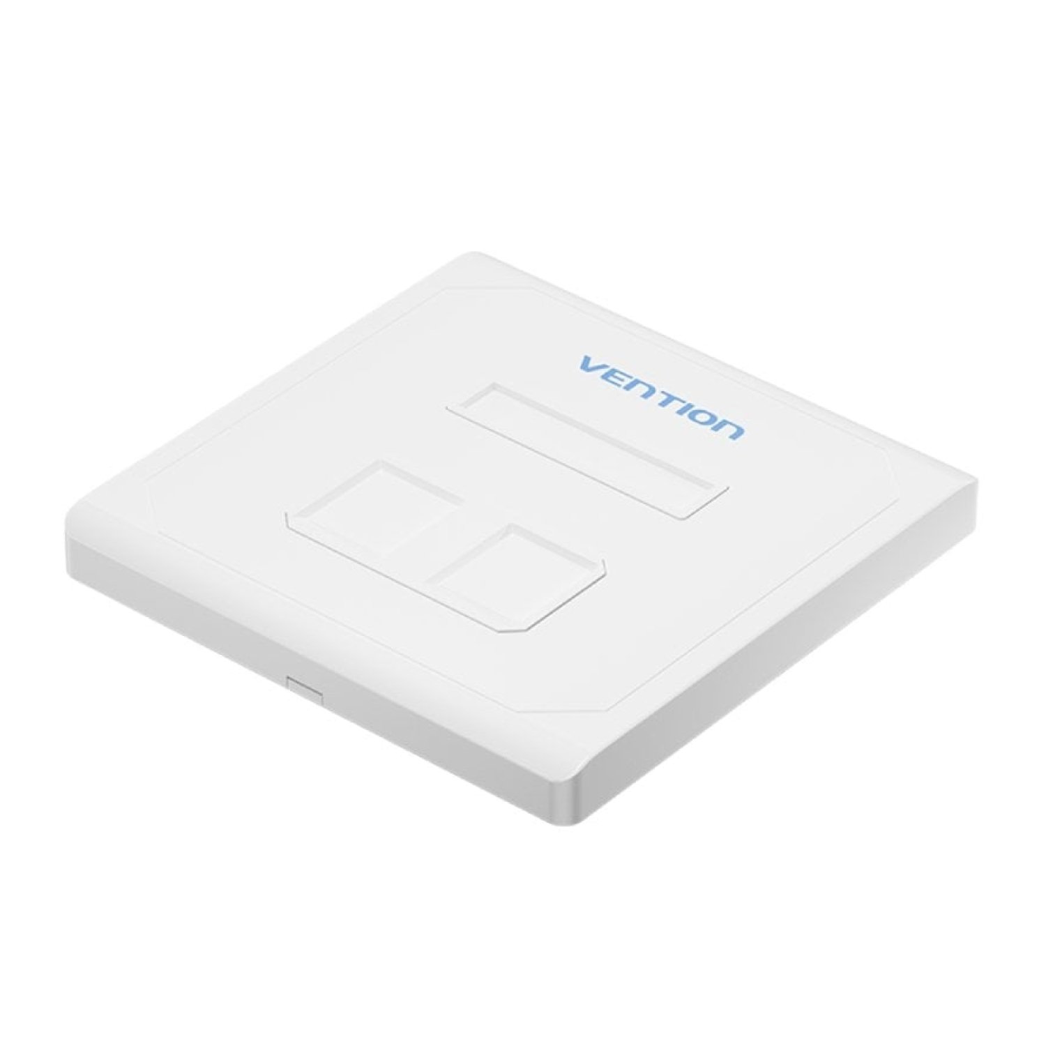 Vention · Placa de Pared Keystock · 2 Puertos RJ45 · Conexión Ethernet